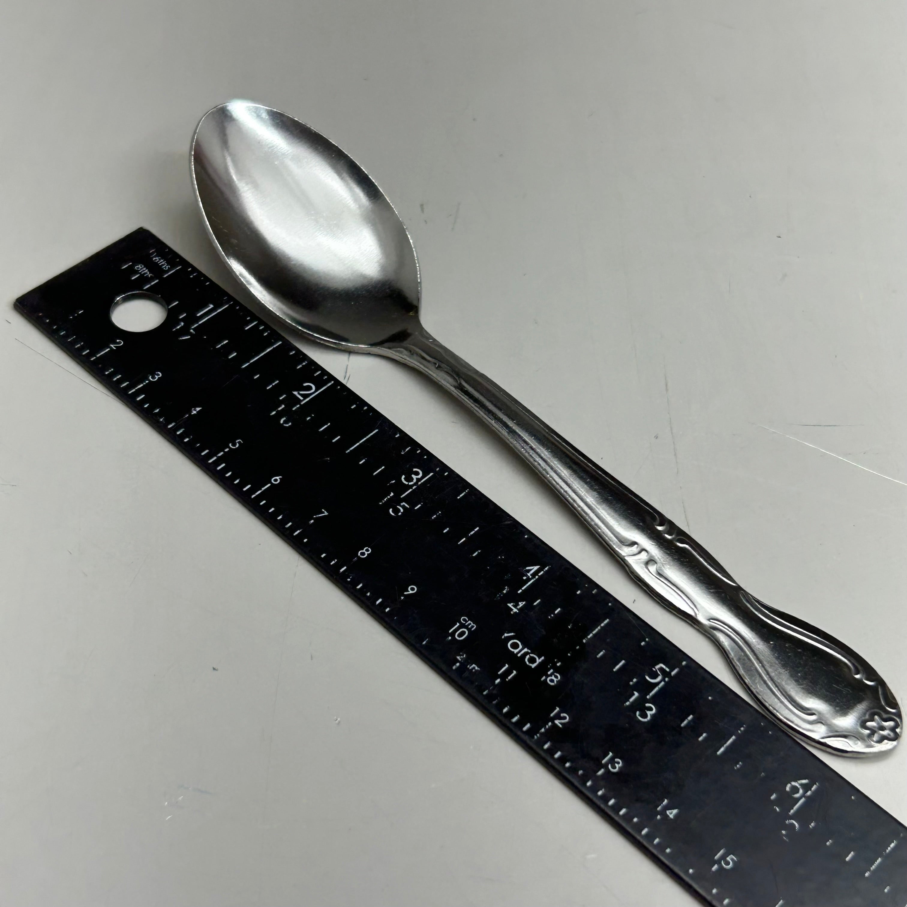 ABC (36 Pack) Stainless Steel Flora Stamped-Teaspoons FLO-01 (New Other-Distressed Packaging)
