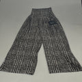 NORMA KAMALI High Waist Pleat Pant Women's Sz XS/29 Chocolate Glenn Plaid Tweed