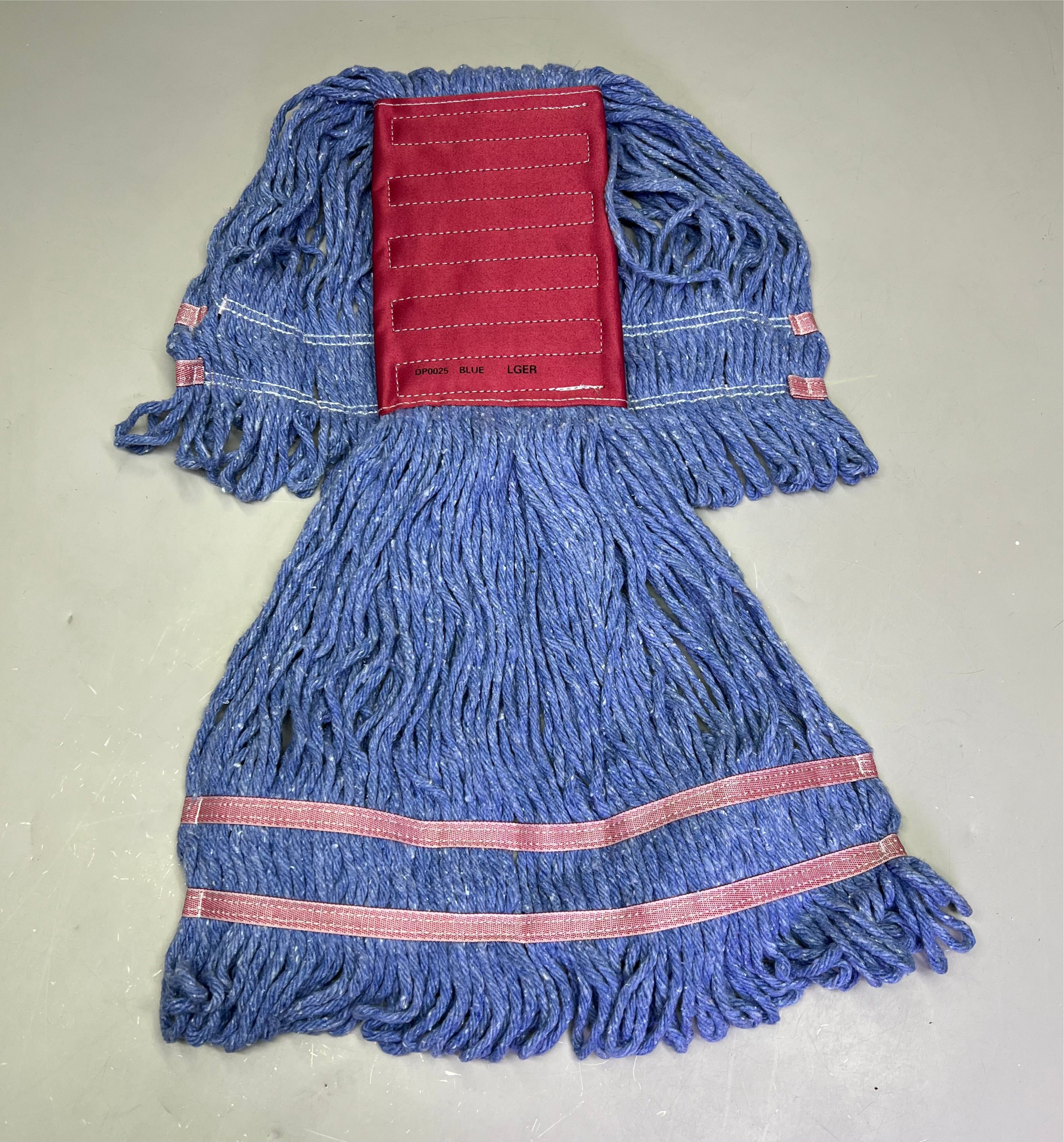 SHENZHEN MIREA CO. (18 PACK)  Synthetic Polyester Mop Heads With Headband - BLUE