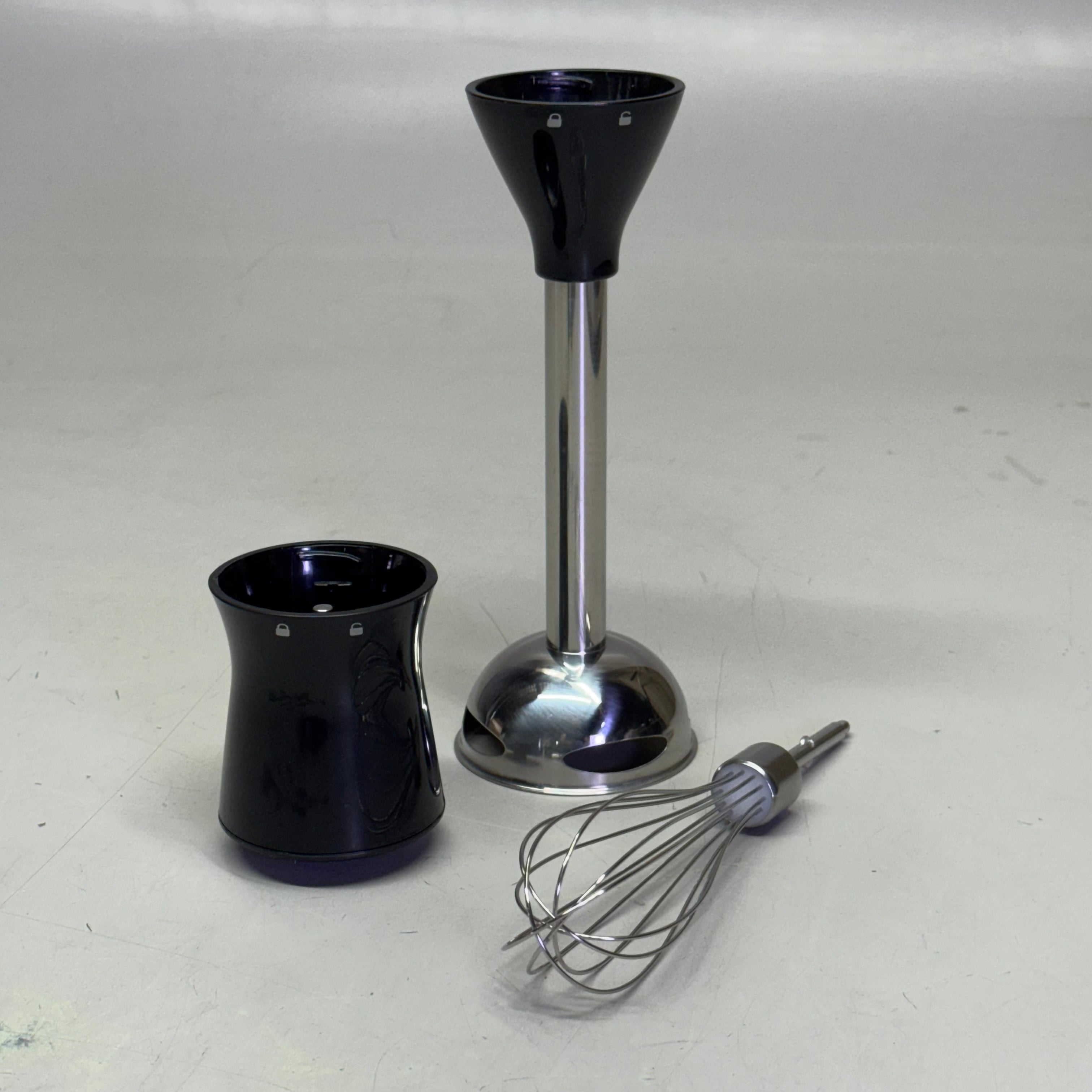 HAMILTON BEACH Electric Immersion Hand Blender With Handheld Blending Stick 2 Speed 225 Watts Grey & Black 59765G