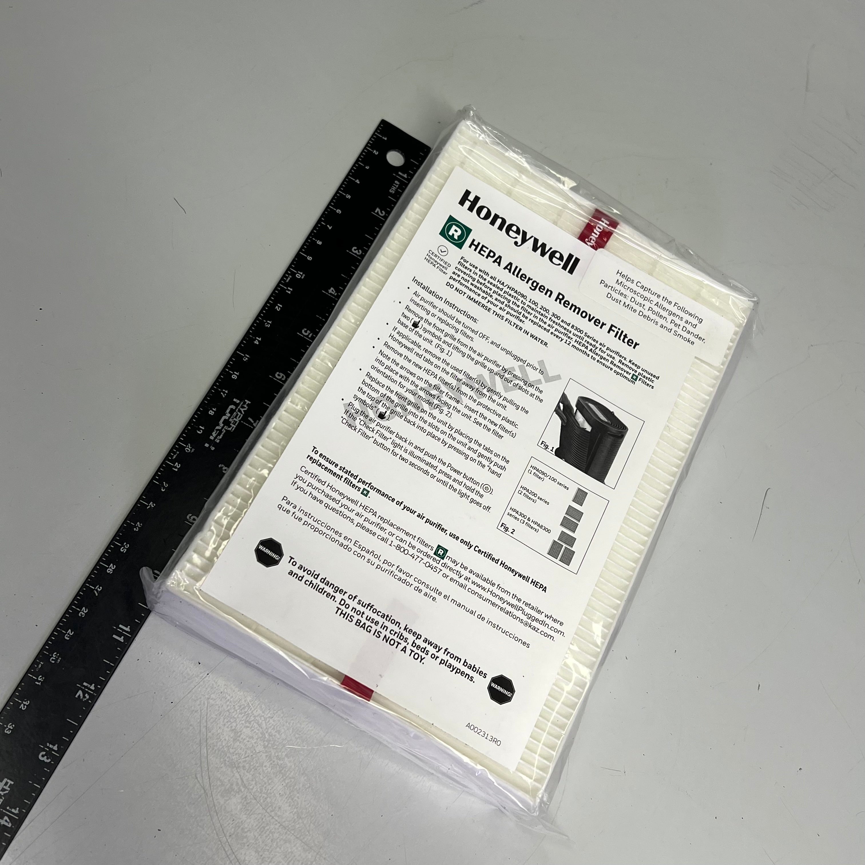 HONEYWELL Replacement True HEPA Filter Value Combo Pack 3 Piece HRF-ARVP (As-is)