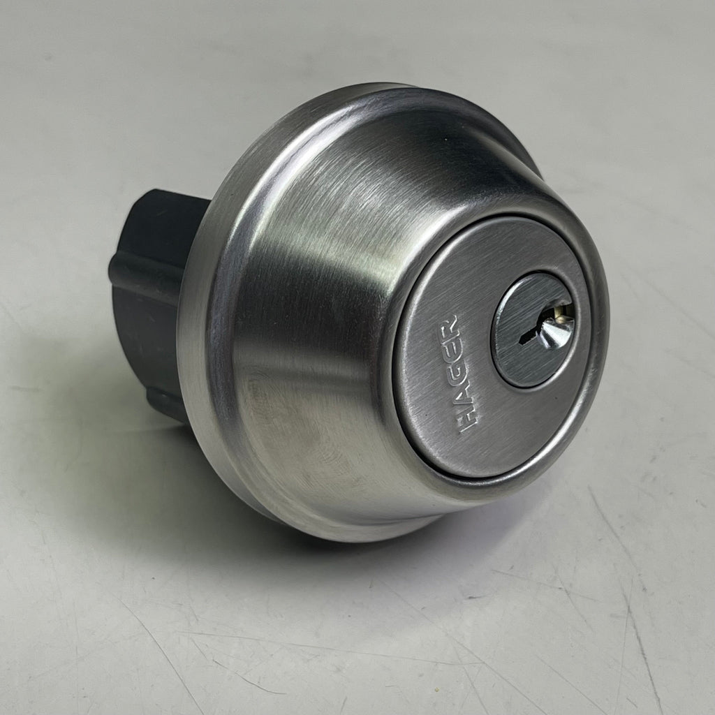 HAGER Deadbolt Satin Stainless Steel Grade 2 Cylinder Thumbturn 3215-32D