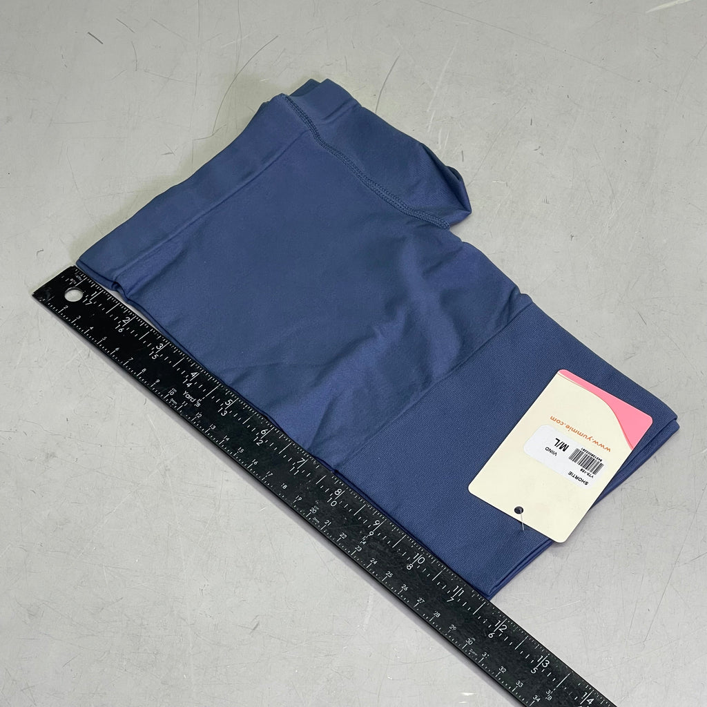 YUMMIE Seamless Shaping Shorties Medium/Large Blue YT5-159