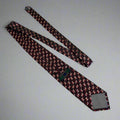 ALEXANDER JULIAN COLOURS Square Pattern Made Tie 64" Maroon/Red/Yellow