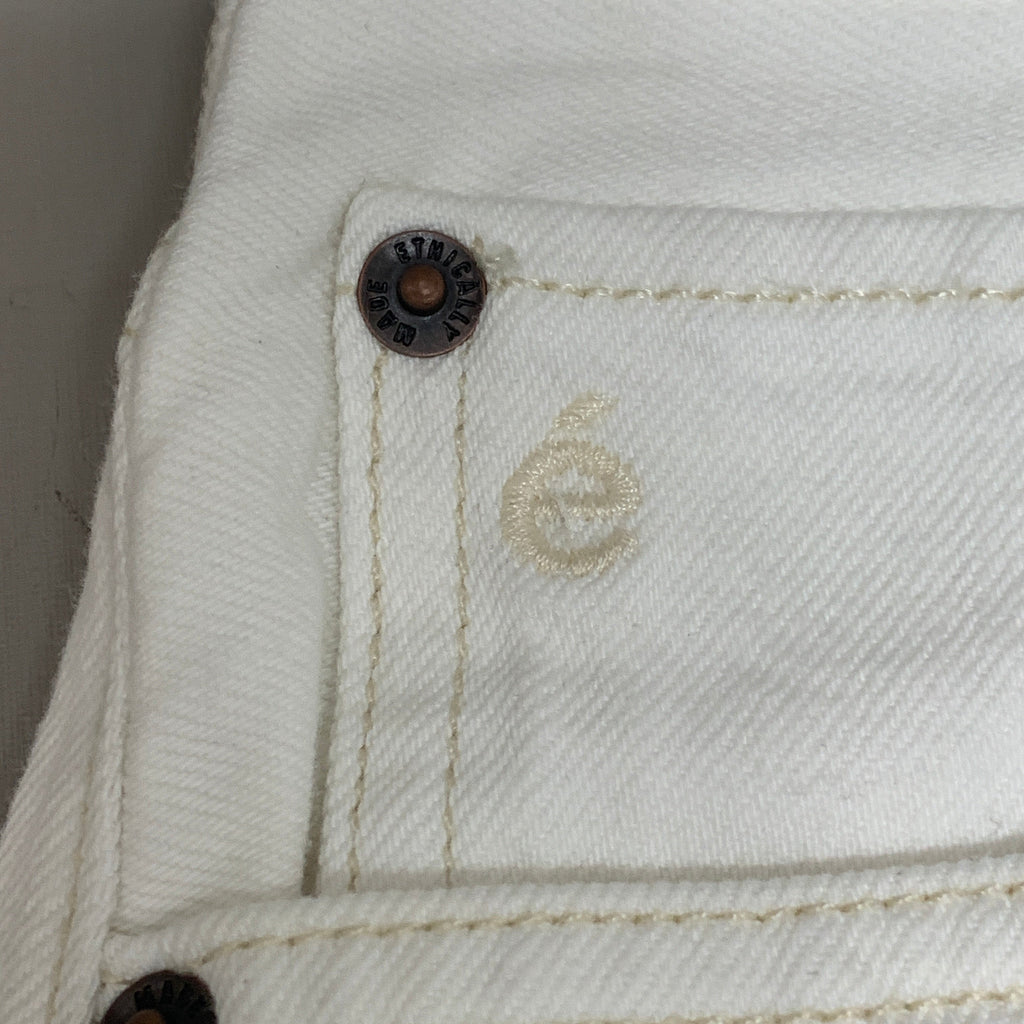 ETICA Tyler High Waist Straight Leg Ankle jeans Vintage White Size 28 EW180114A