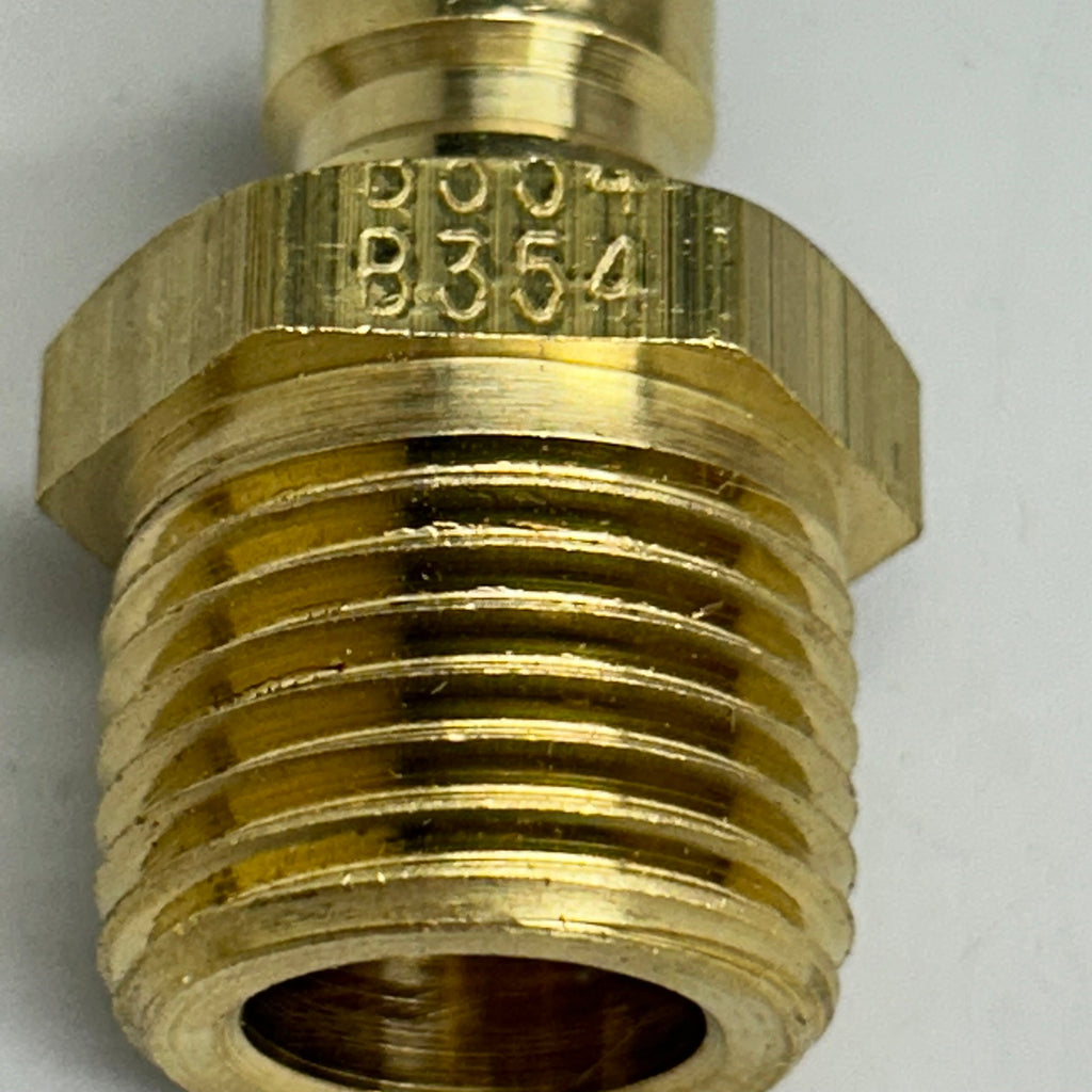 PLASTIC PROCESS EQUIPMENT (10 Pack) Male Plug Fitting 3/8" ID 1/2" NPT Brass  PPEB354