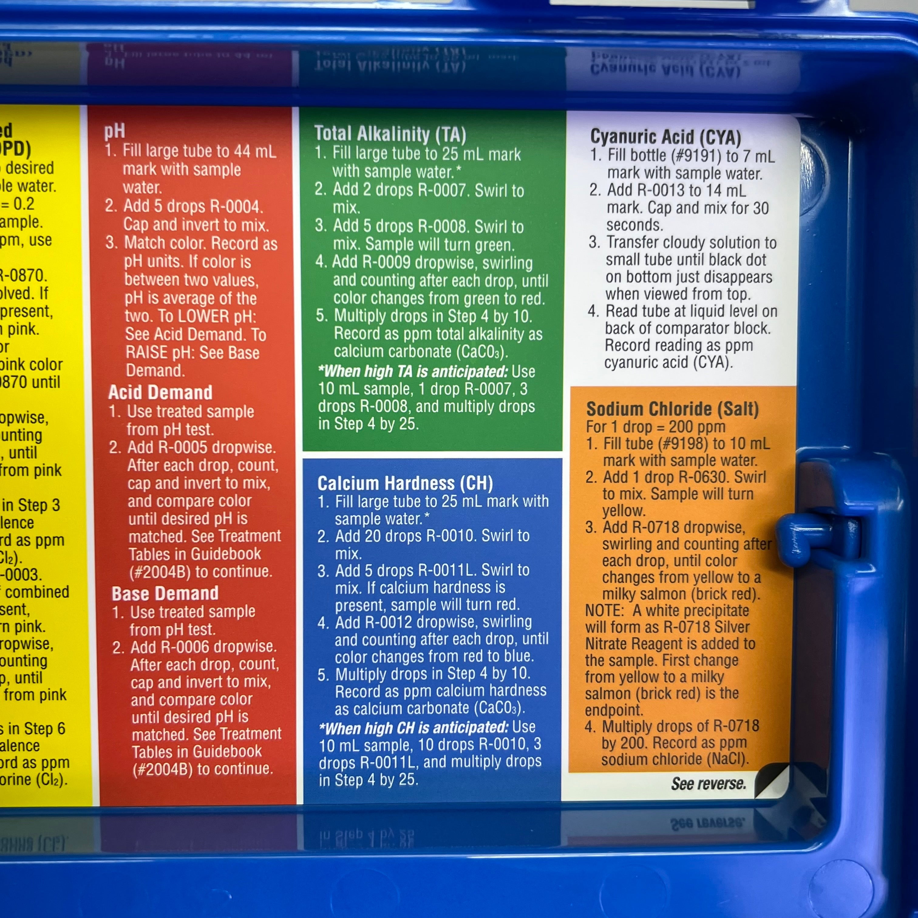 TAYLOR  Easy-To-Kit Complete Swimming Pool Water Testing Kit  Multicolor K-2005