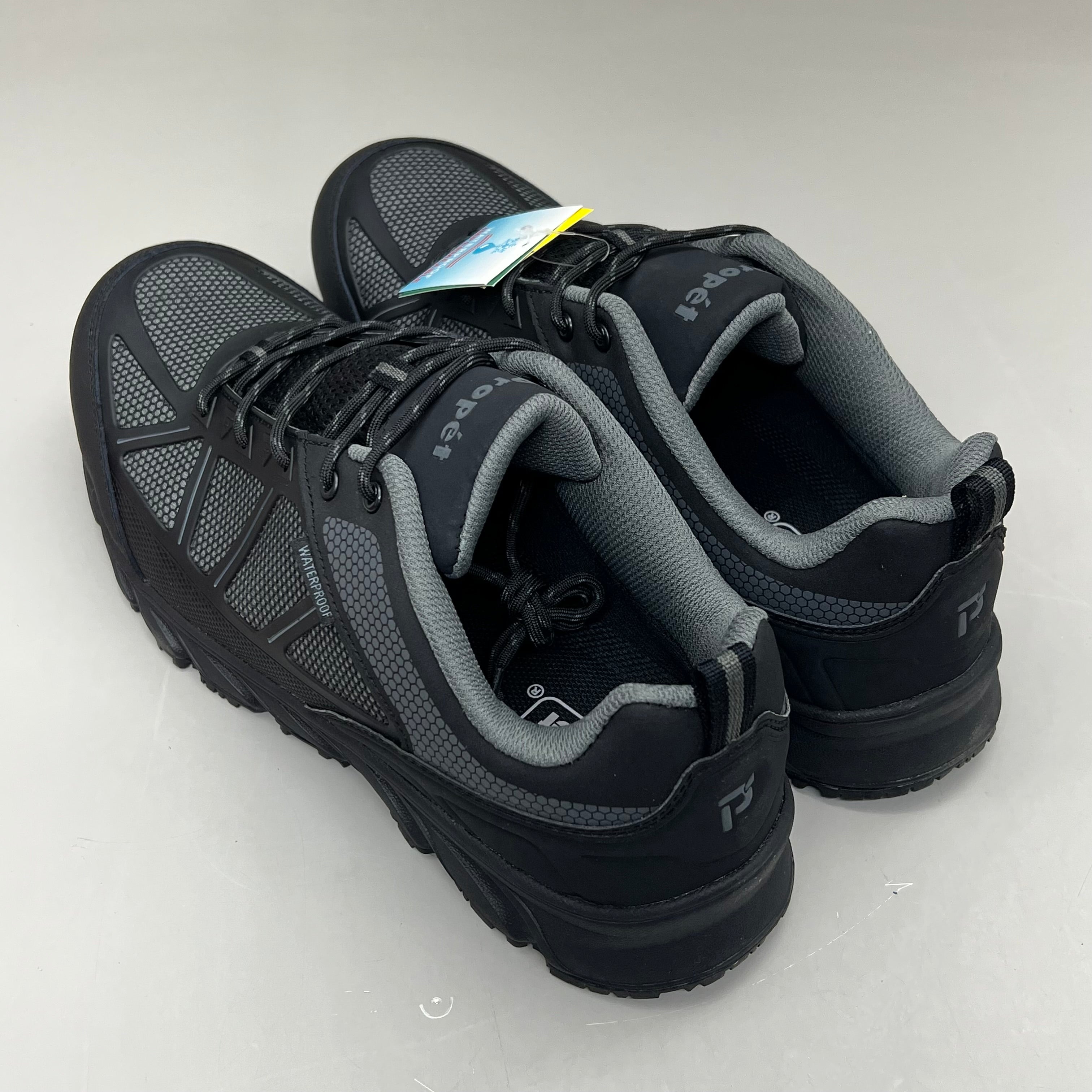 PROPET Seeley II Men's Work Boot Waterproof Men's Sz 12 W (E) Black/Grey MAU012M