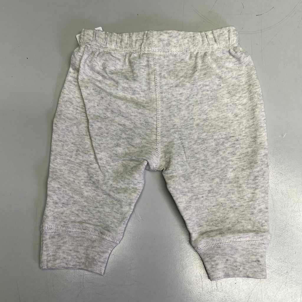 CARTERS (SET OF 2) Cotton Jogger Pants Baby's 9M Heather Grey/Ivory 1S992310