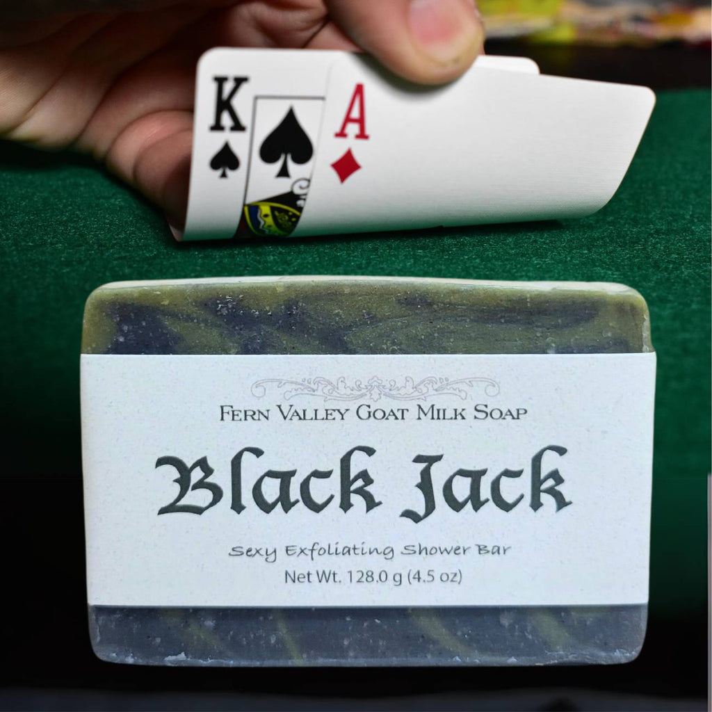 Natural Goat Milk Soap | Sexy Exfoliating  Scrub For Men | Black Jack