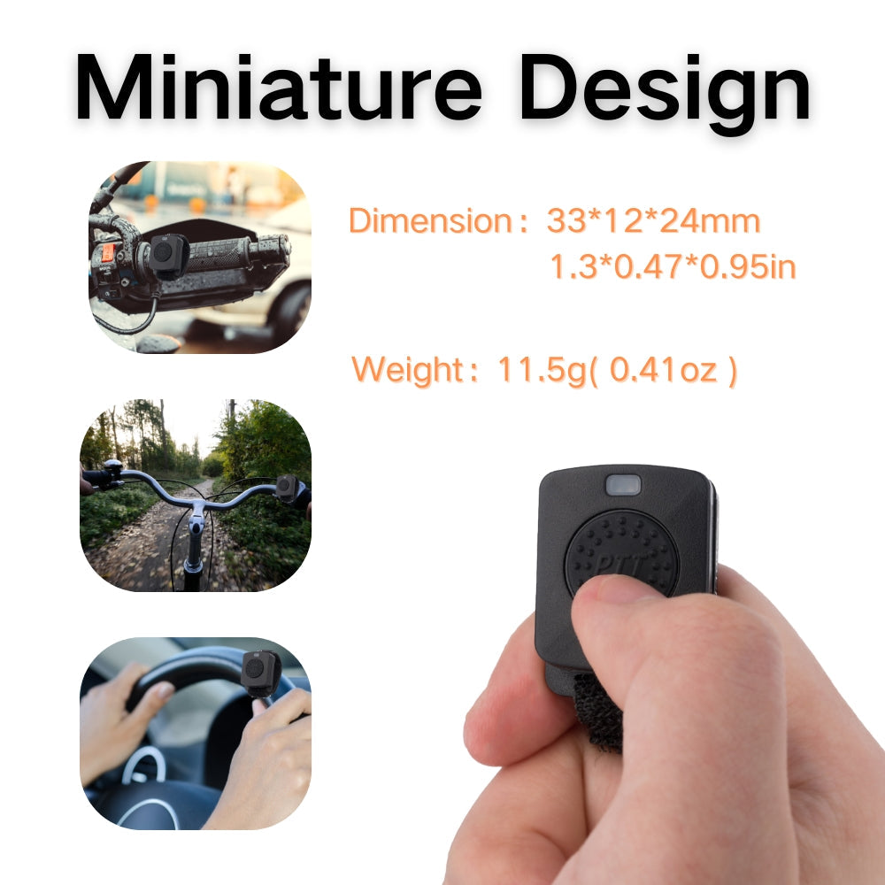 RUYAGE Wireless Bluetooth PTT Button for Zello | Remote Push to Talk Controller