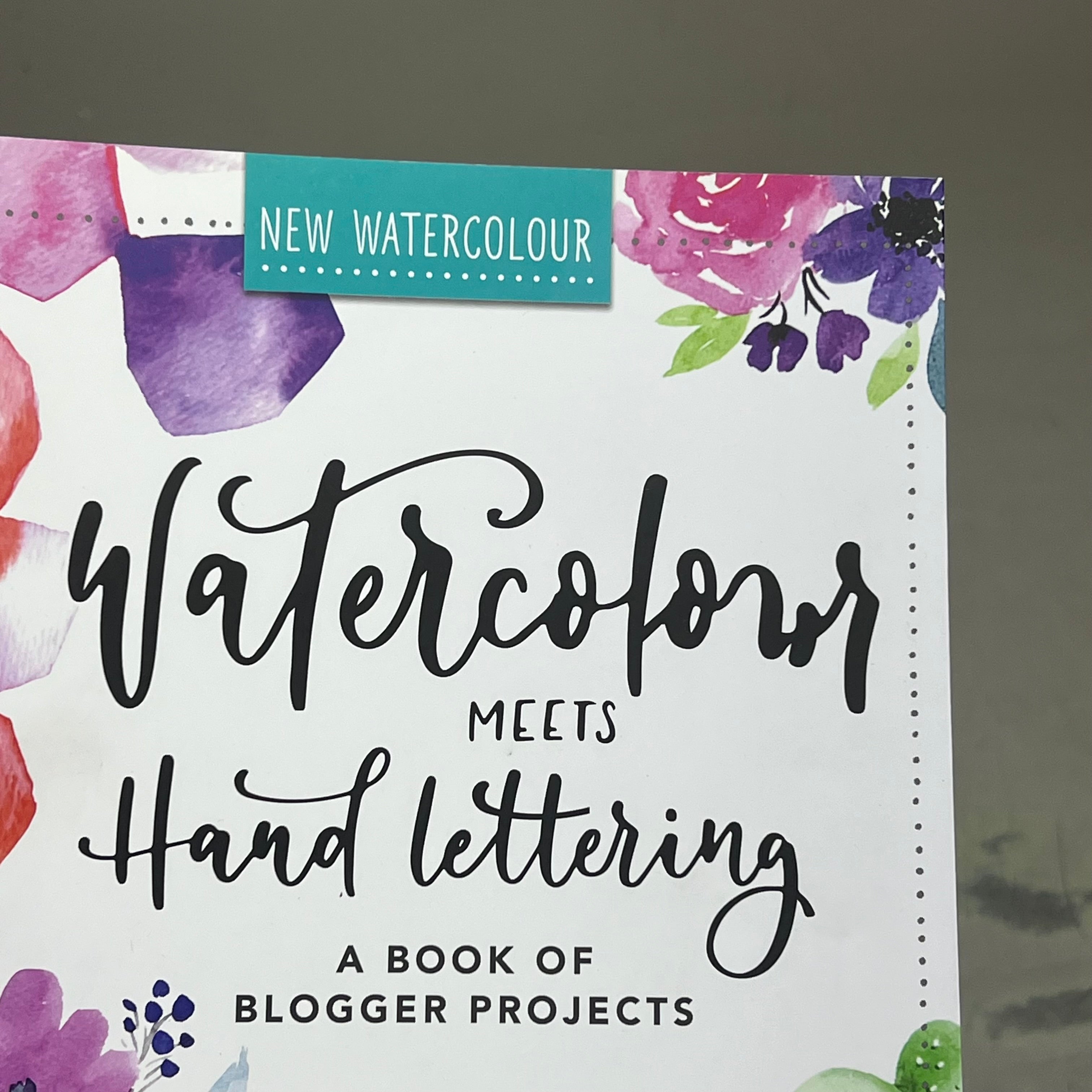 WATERCOLOR MEETS HANDLETTERING A Book Of Blogger Projects Paperback Book