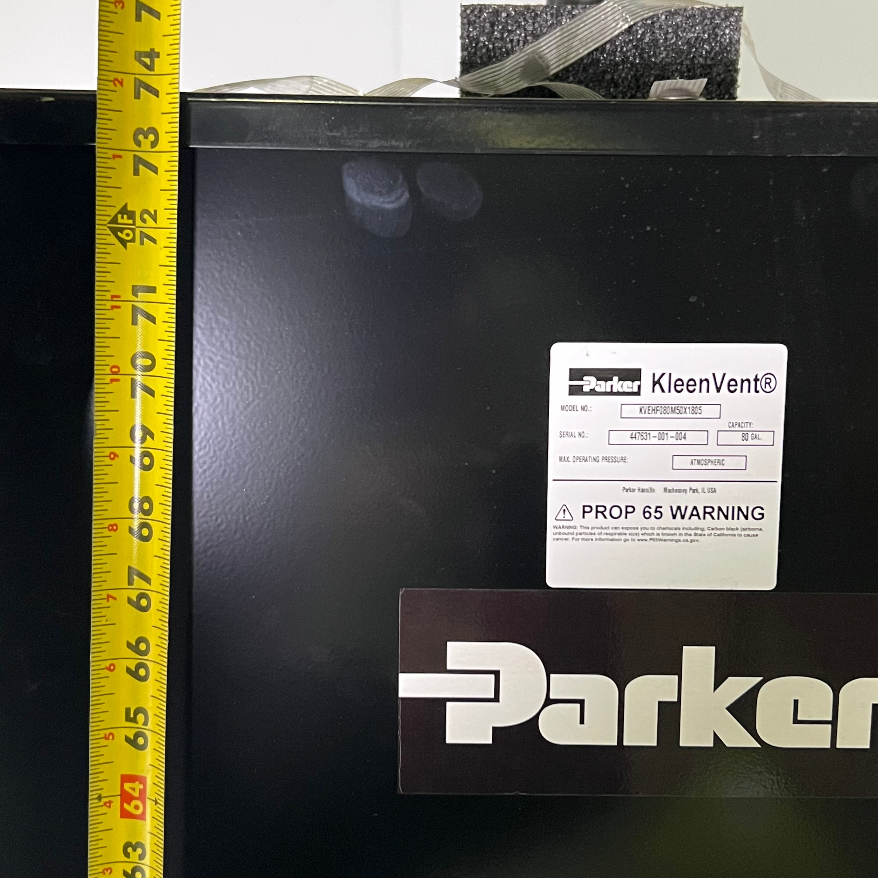 PARKER Reservoir Isolator 80 Gal Nominal Capacity KVEHF080M50X1805 (New Other)