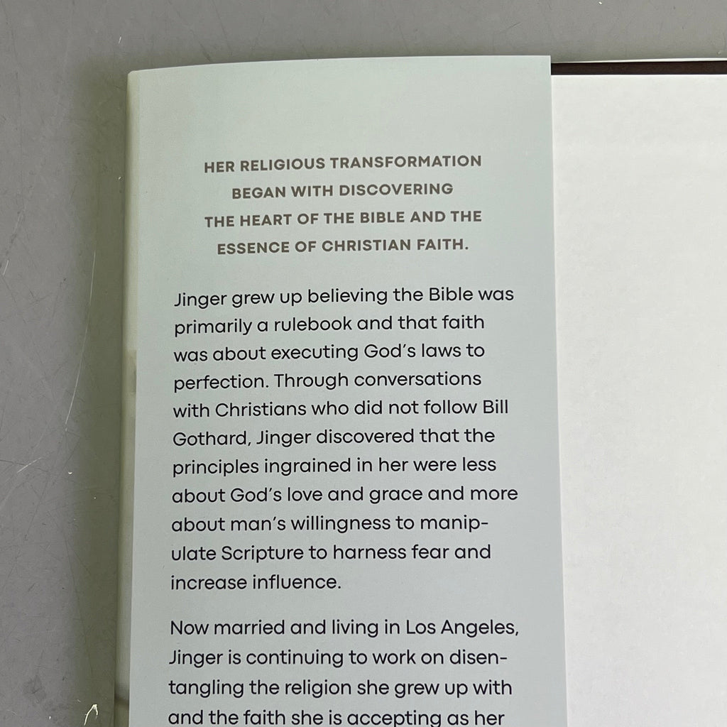 BECOMING FREE INDEED My Story Of Disentangling Faith From Fear Hardback Book
