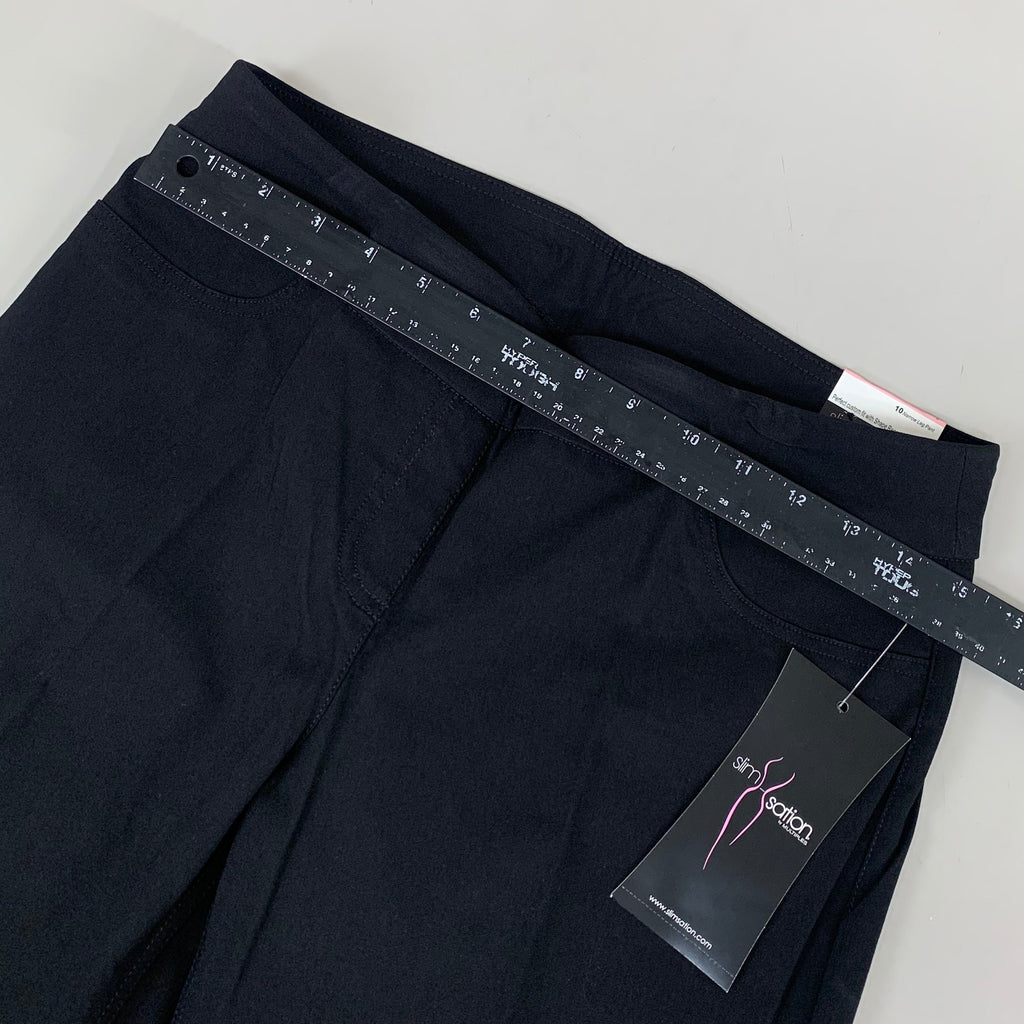 MULTIPLES Narrow Leg Pant Petite Women's Sz 10 Black