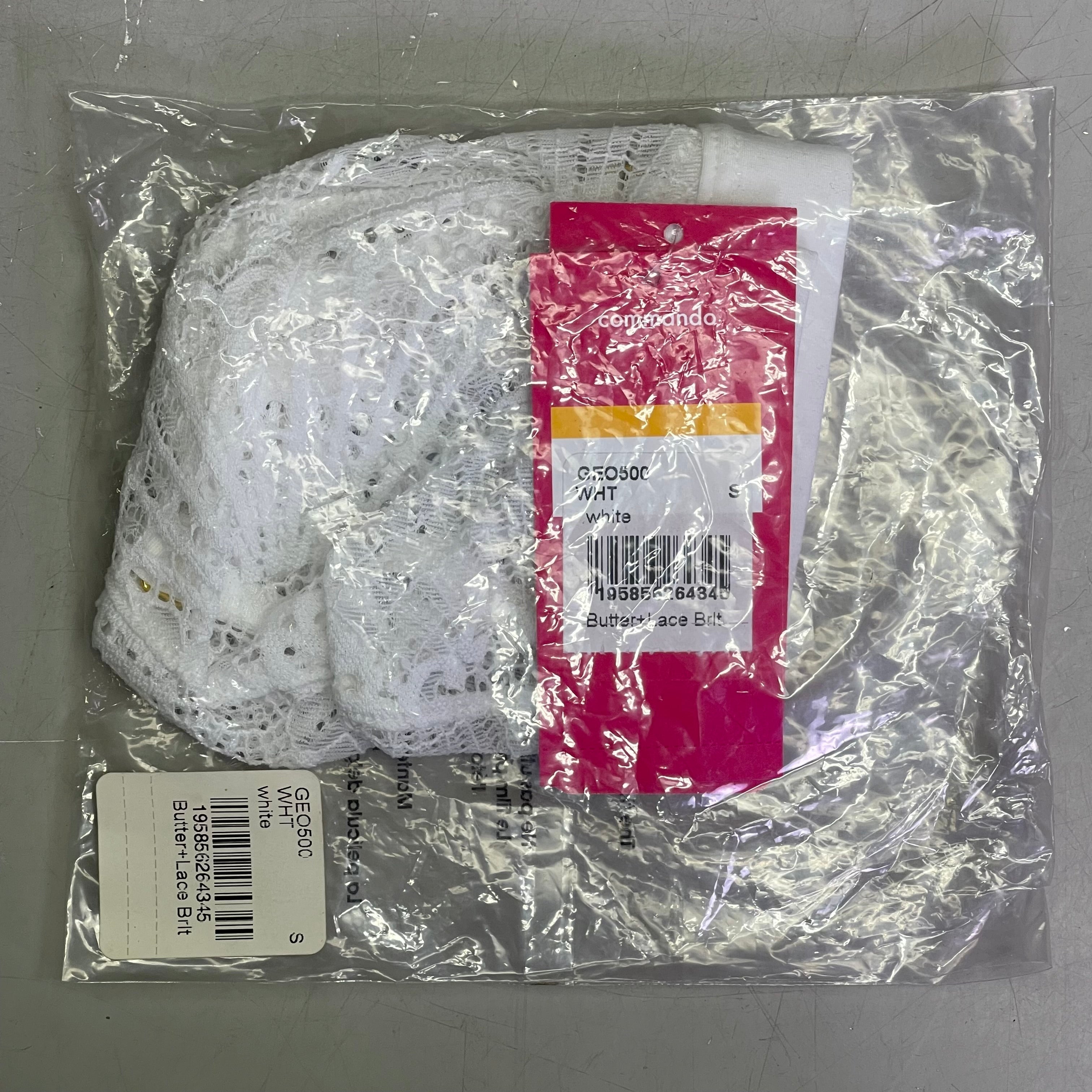 COMMANDO Butter + Lace Bralette Small White GEO500WHT
