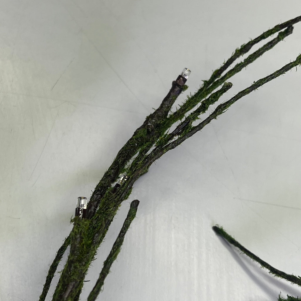 RAZ IMPORTS Lighted Mossy Garland Decoration W/ 48 White Lights 6' G4400906