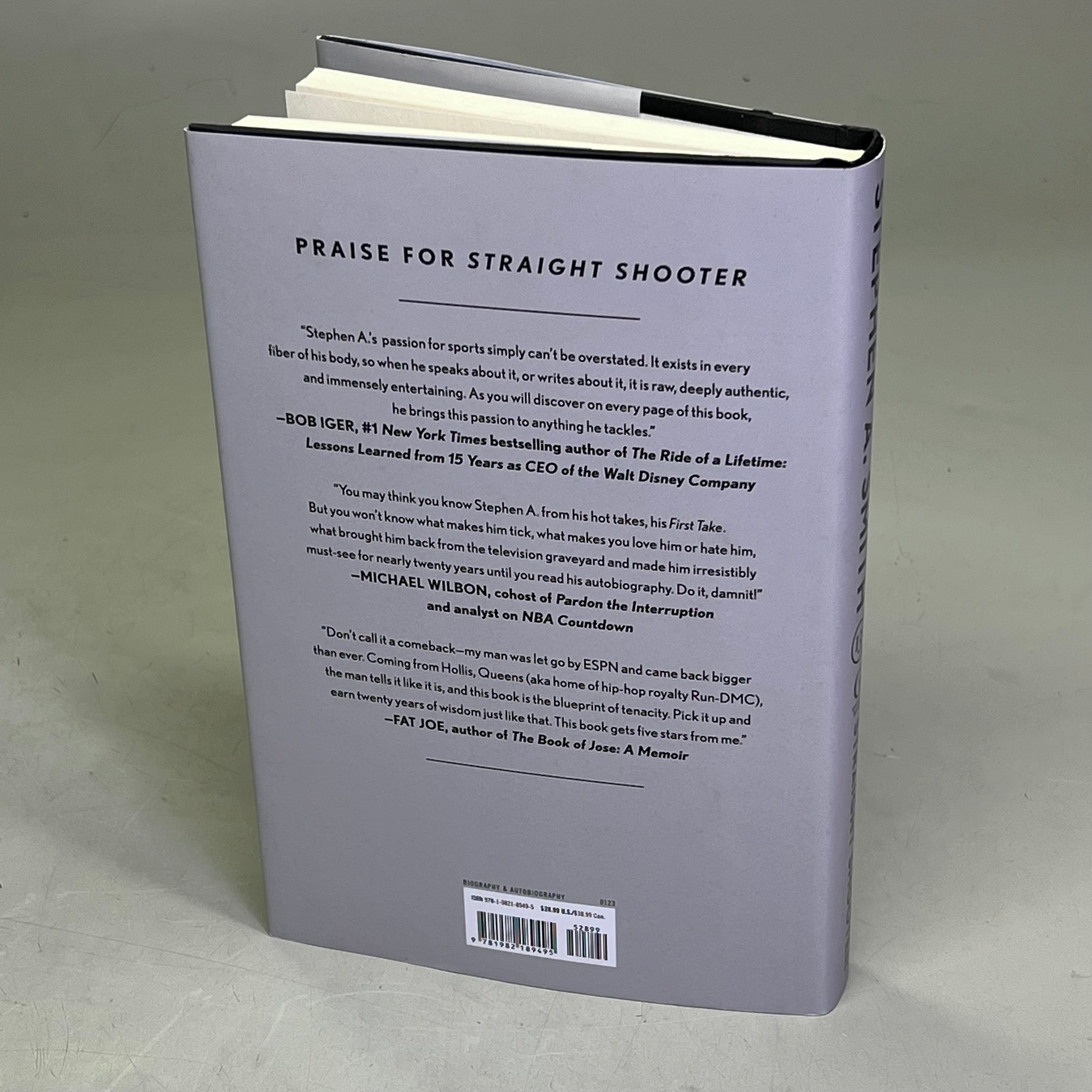 STRIAGHT SHOOTER  A Memoir Of Second Chances & First Takes Hardcover Book