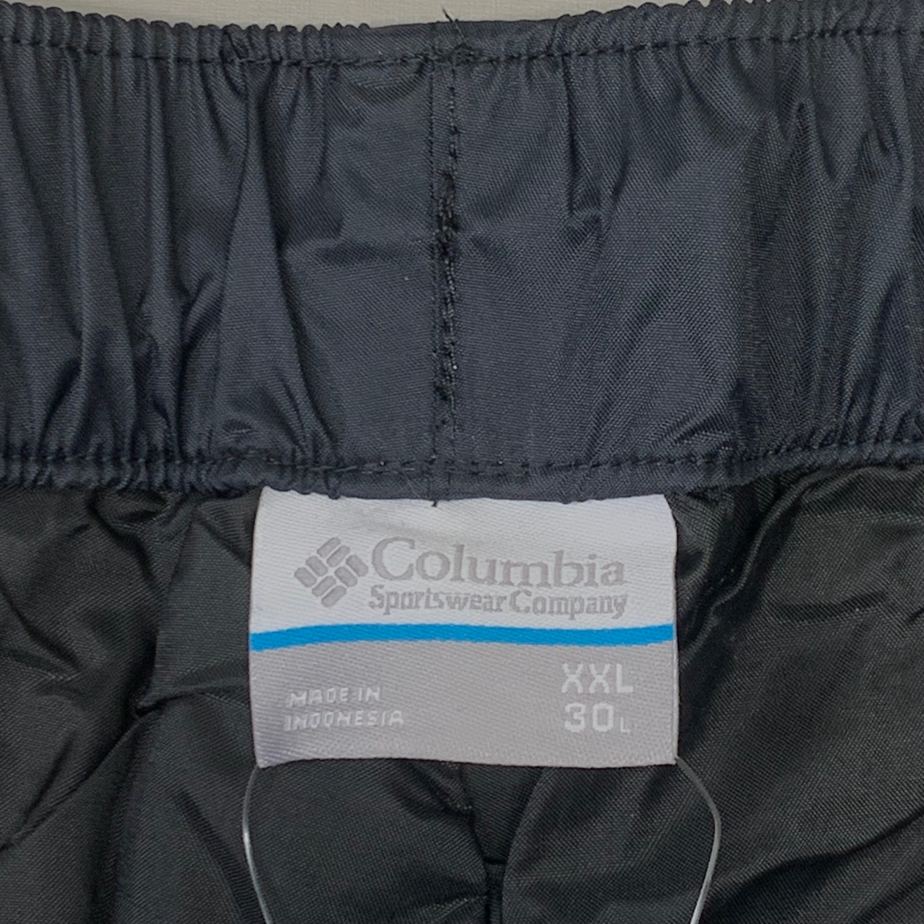 COLUMBIA Rebel Roamer Rain Pant Softshell Men's Sz XXL Inseam 32" Black XM8175-010