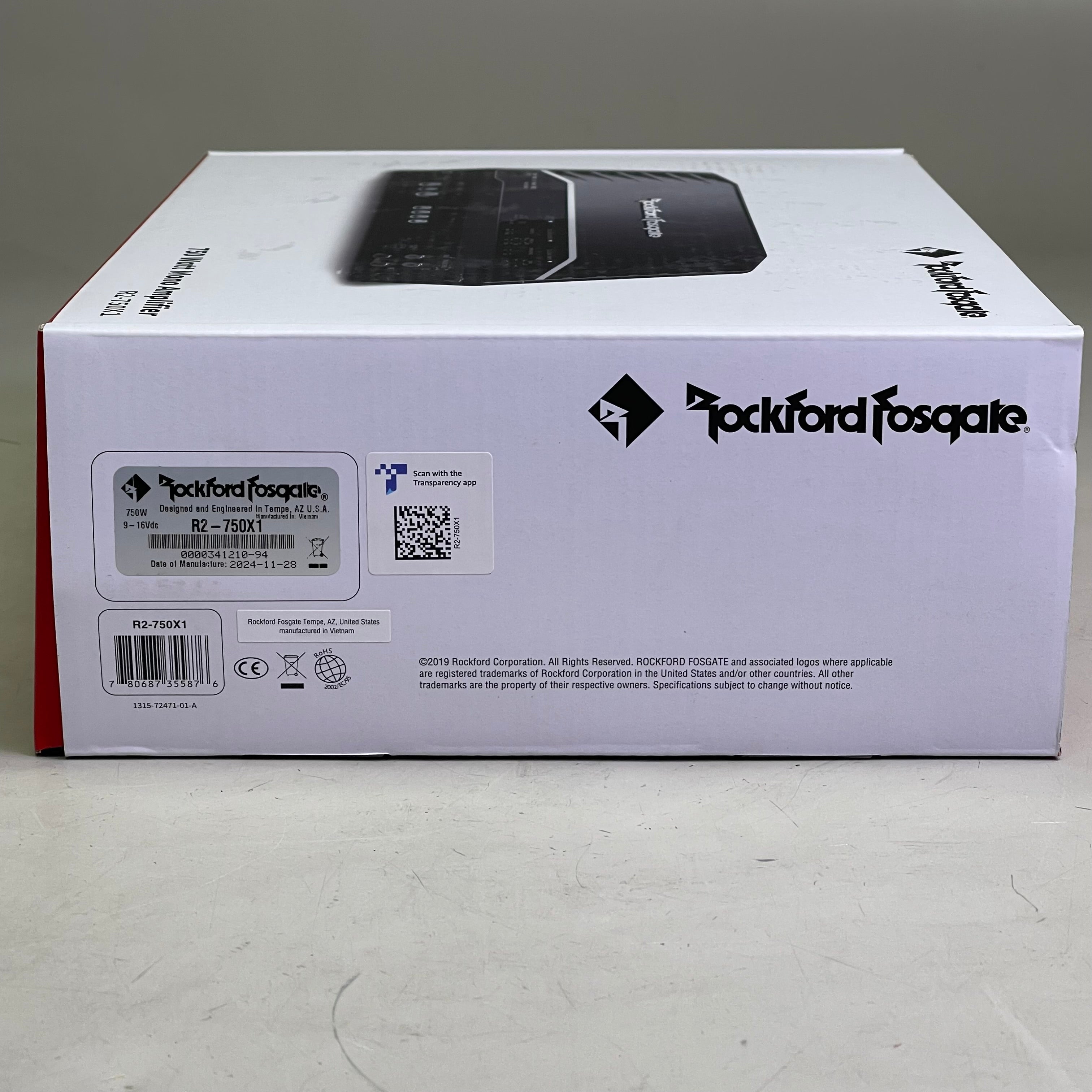 ROCKFORD FOSGATE Prime Series Mono Amplifier 750W Black R2-750X1