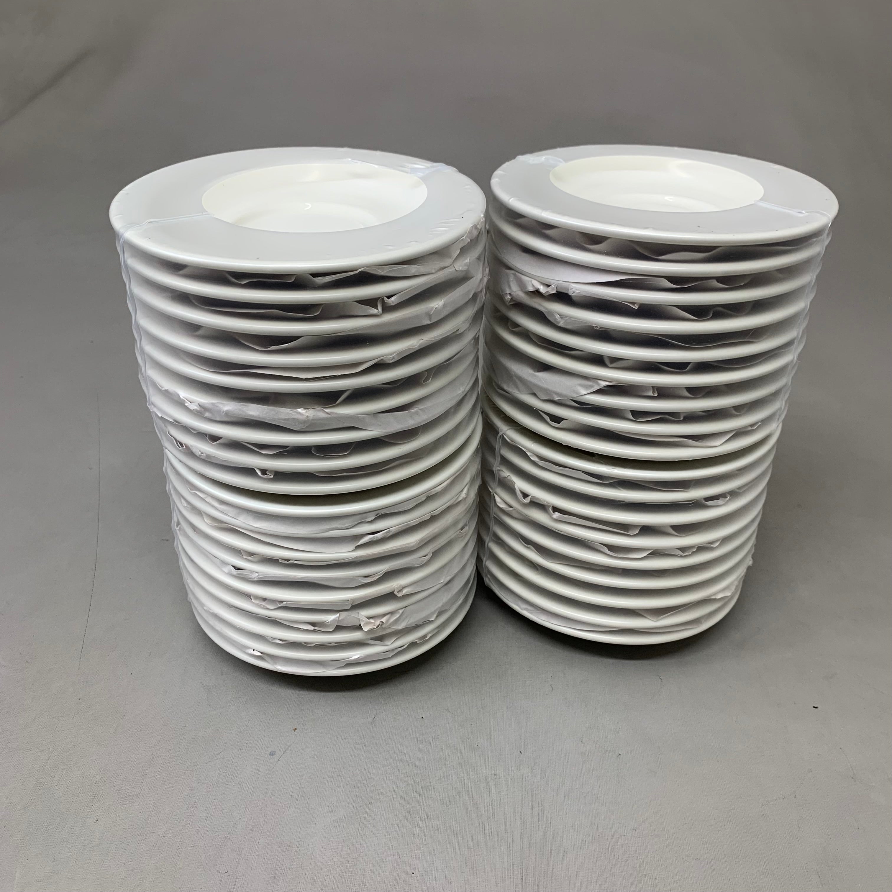 TUXTON (36 PACK) Ceramic Round Reno/Nevada Saucer  5 1/2" Eggshell TNR-002
