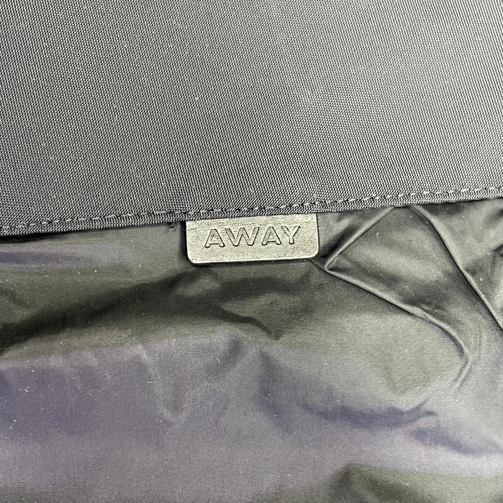 AWAY Garment Bag W/ Extra Carry Strap, Storage Pockets & Canvas Bag Black