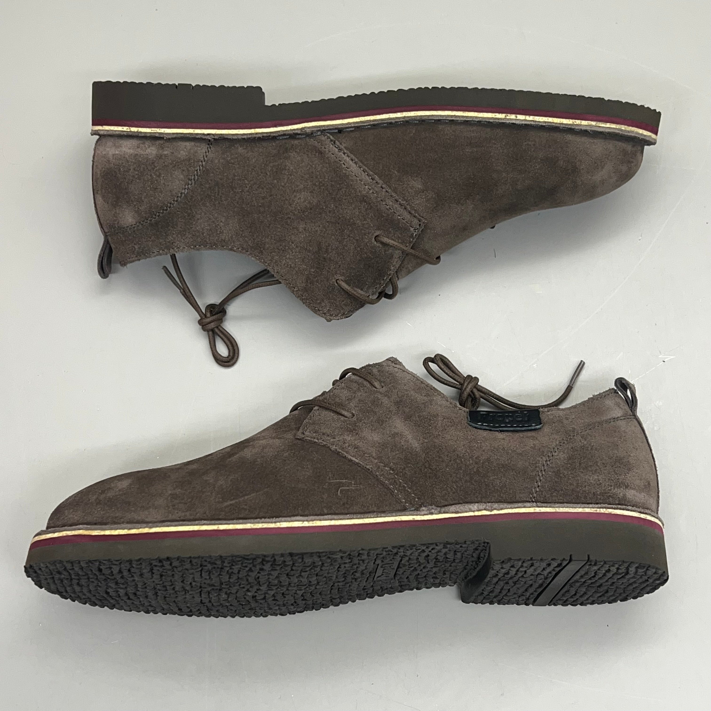 PROPET Finn Suede Oxford Scotchgard Treatment Men's Sz 9.5 M(D) Stone MCX022S