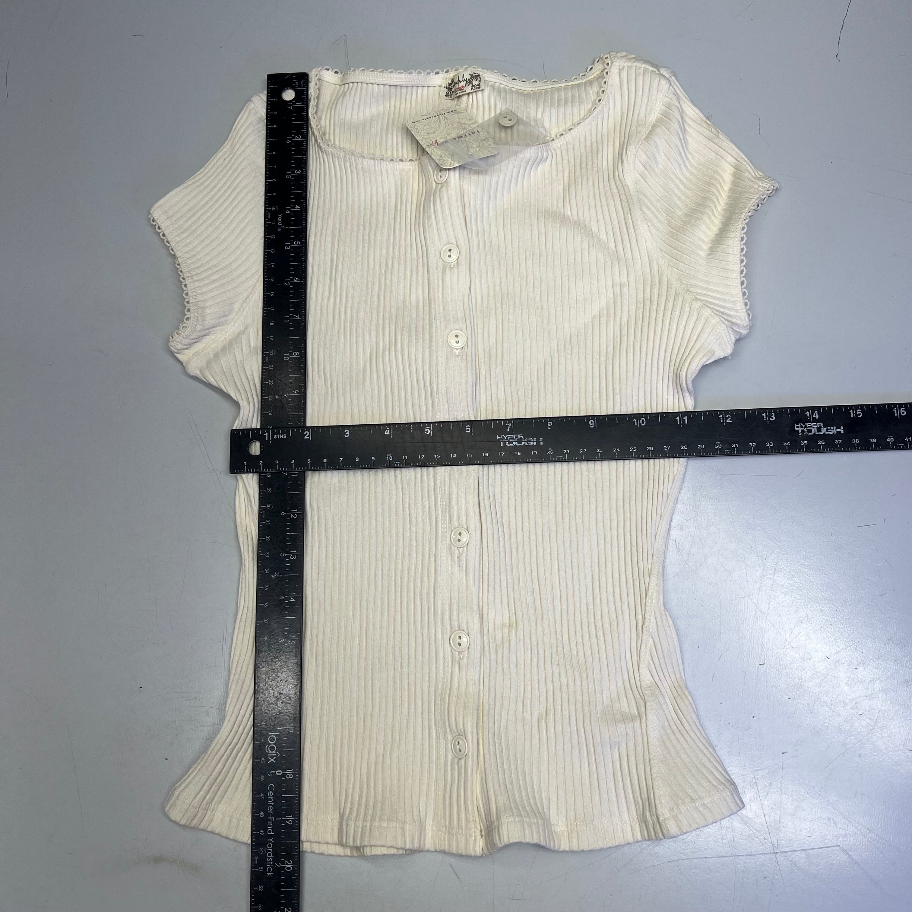 FREE PEOPLE Ribbed Cap Sleeve Most Wanted Cardi Women's Sz XS Ivory 92736032
