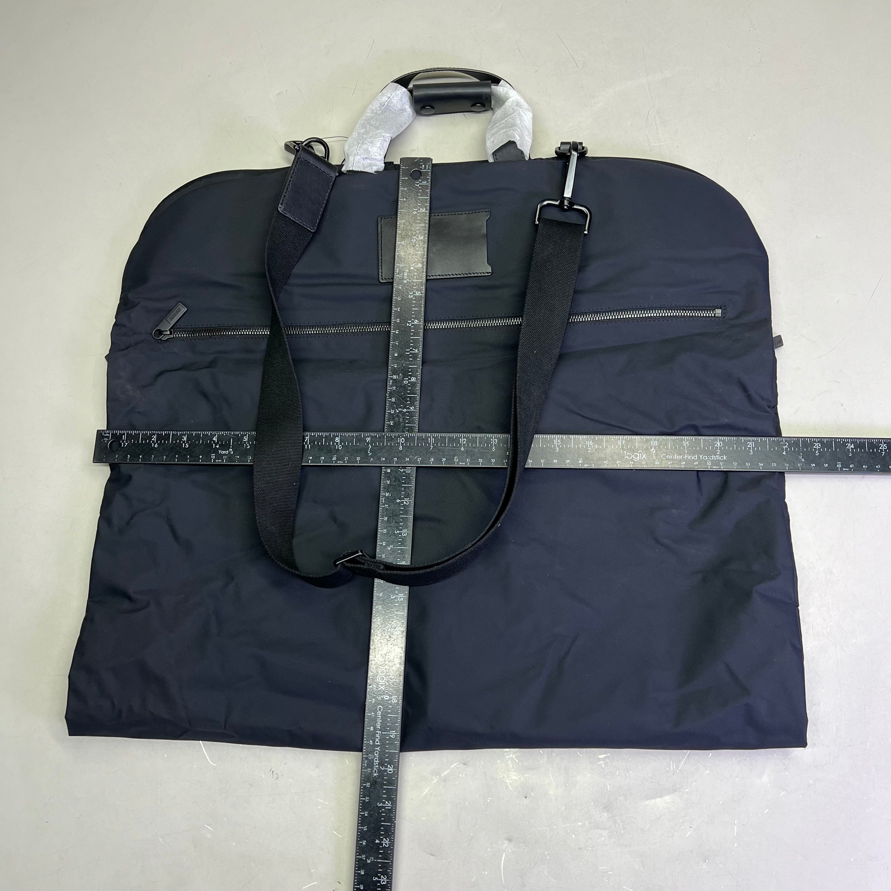 AWAY Garment Bag W/ Extra Carry Strap, Storage Pockets & Canvas Bag Black