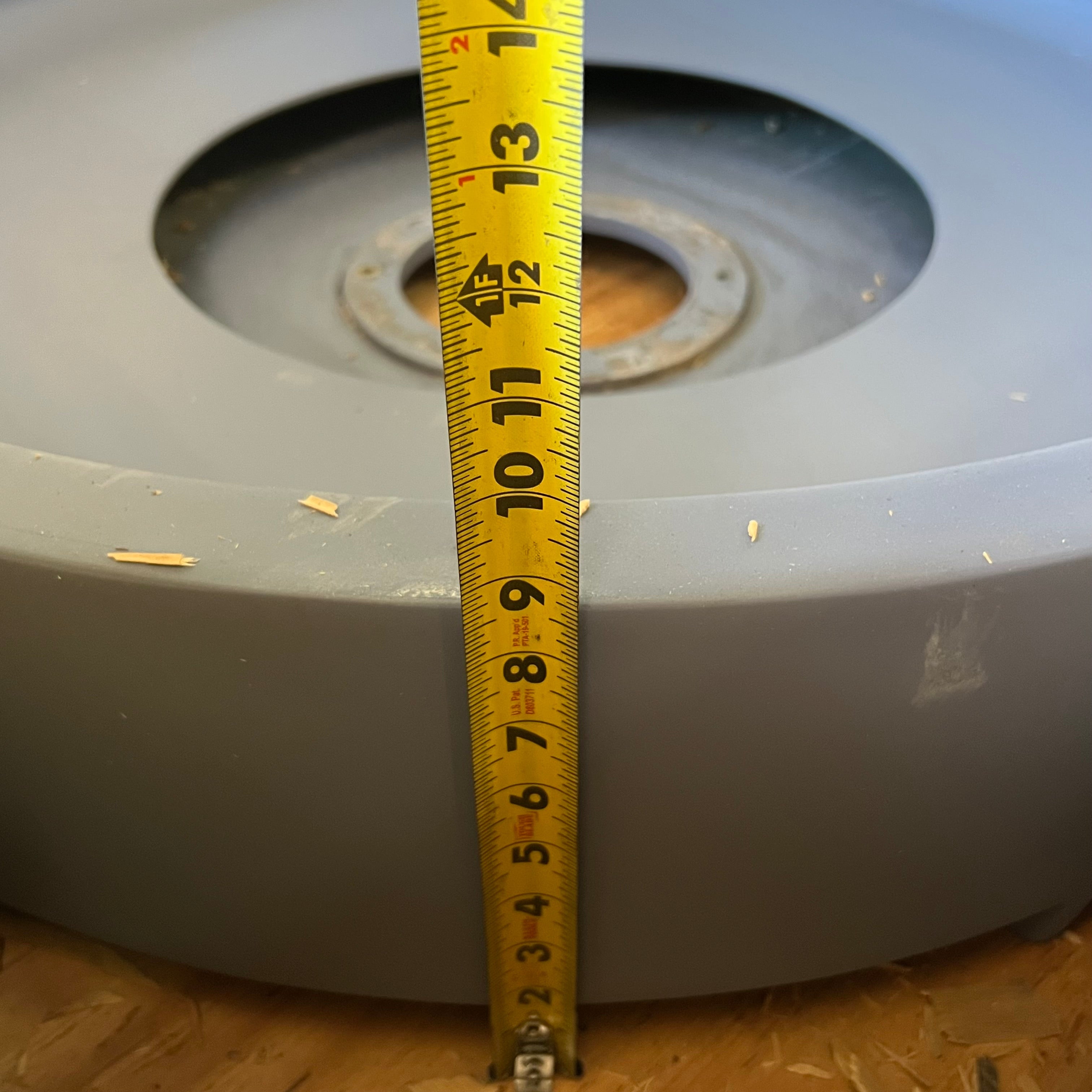 KOMATSU Housing a Inlet Sz 41.5" D x 8.5" H, Grey 58F-43-03260