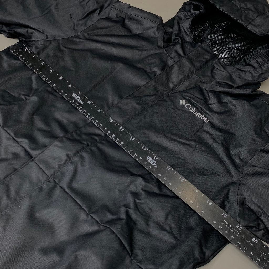 COLUMBIA Reflective Detail Hikebound Jacket Boys Youth Sz XL Black SB6647-010