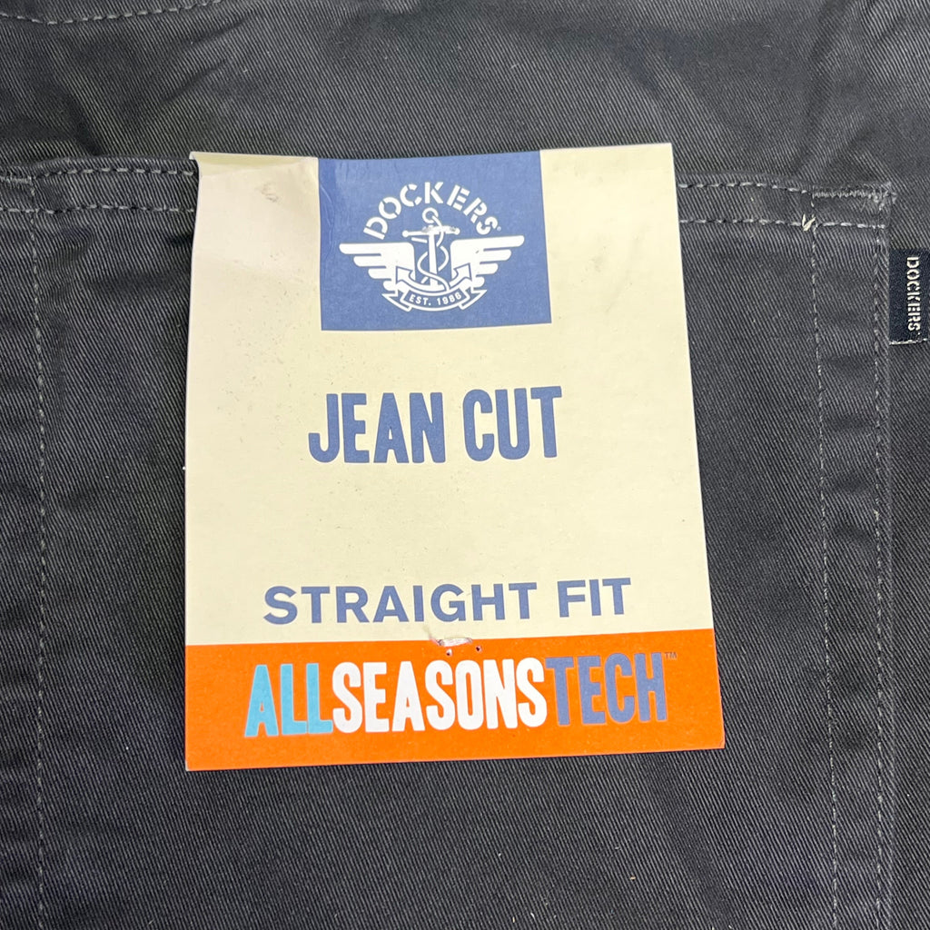 DOCKERS All Seasons Tech Straight Fit Jean Cut Pant Men's Sz 36x34 Steelhead