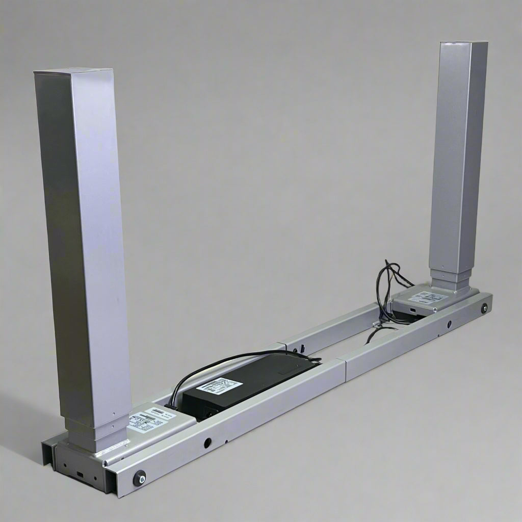 SITONIT SEATING Switchback Base V3 24" Top 2 Leg 3 Stage, Silver 80-011731-01