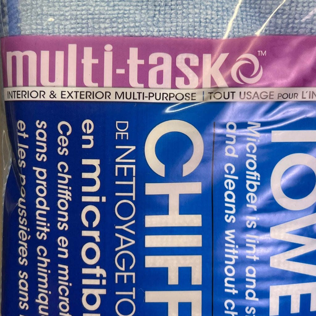 MULTI-TASK (12 PACK) Microfiber All Purpose Cleaning Towels Sz 14" x 14" 3-5128