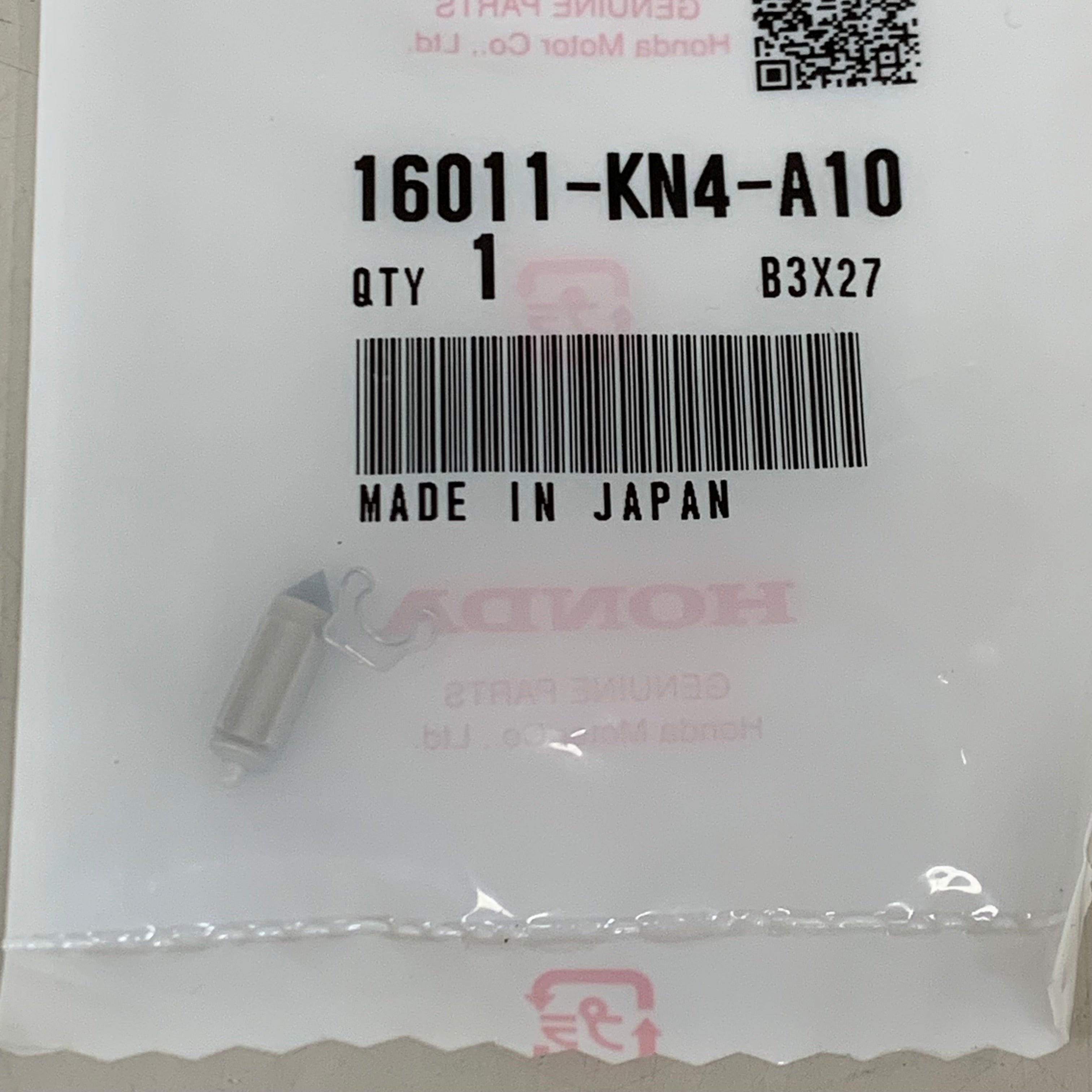 HONDA Valve Set Float CRF100F XR100 XR200 XR250R OEM 16011-KN4-A10