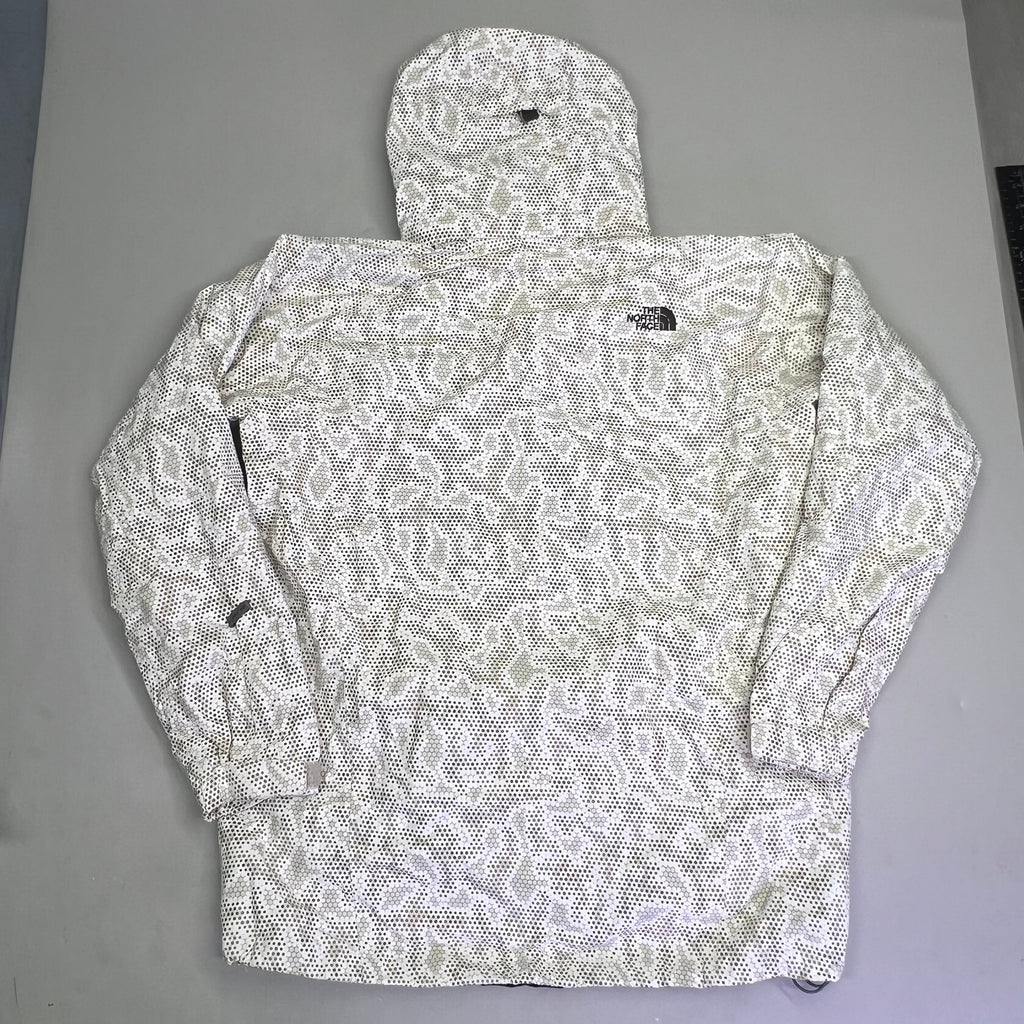 NORTH FACE Full Zip Elastic Waist Winter Coat Men's Sz L Honey Comb Pattern