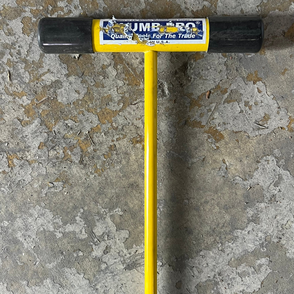 PLUMB-PRO T-Handle Fiberglass Soil Probe Sz 5.1' H, Yellow