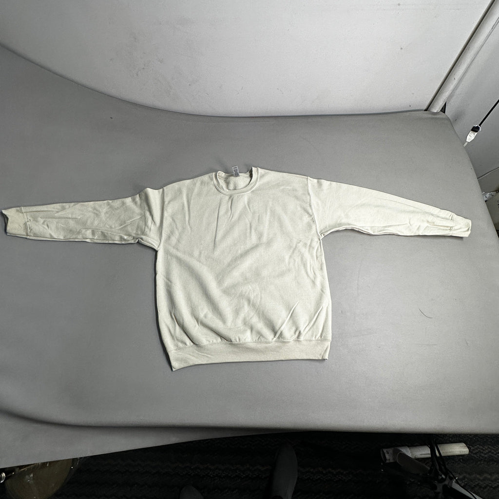 GILDAN Heavy Blend Crewneck Sweater Sweatshirt Sand SZ L G180