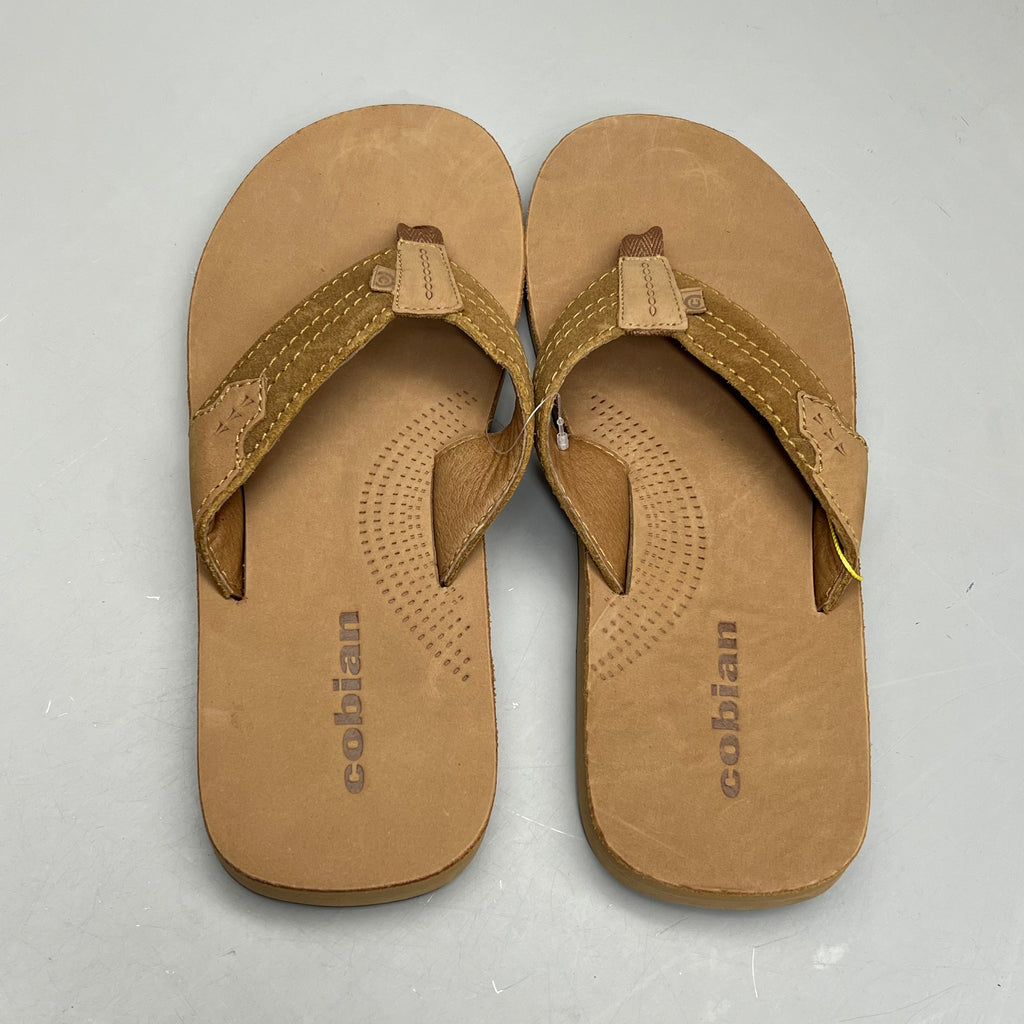 COBIAN Lazo Premium Leather Sandals Men's Sz 13 EU 46 Tan LZO-24-230-13