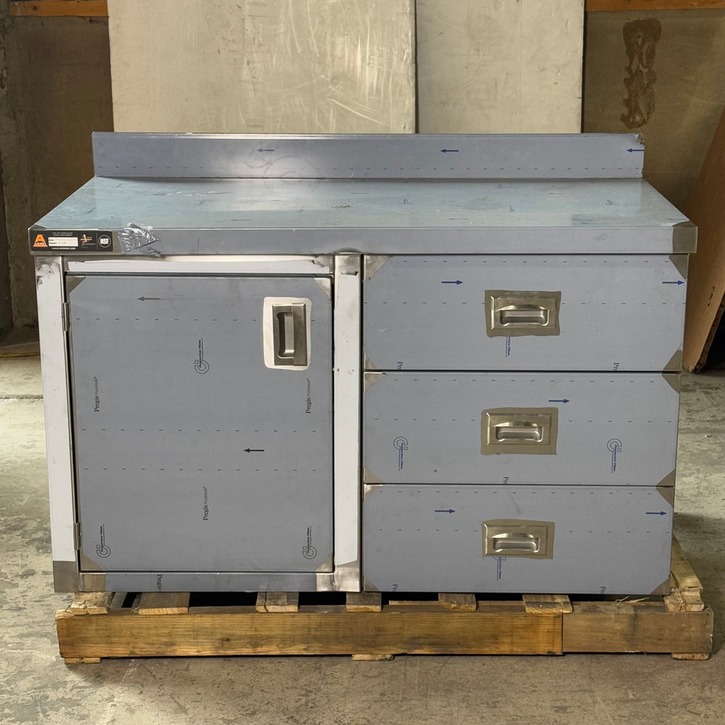 AERO Steel Cabinet Sz 48” L x2 4” W x 29” H 3TSB0HD 2448TD Minor Damage