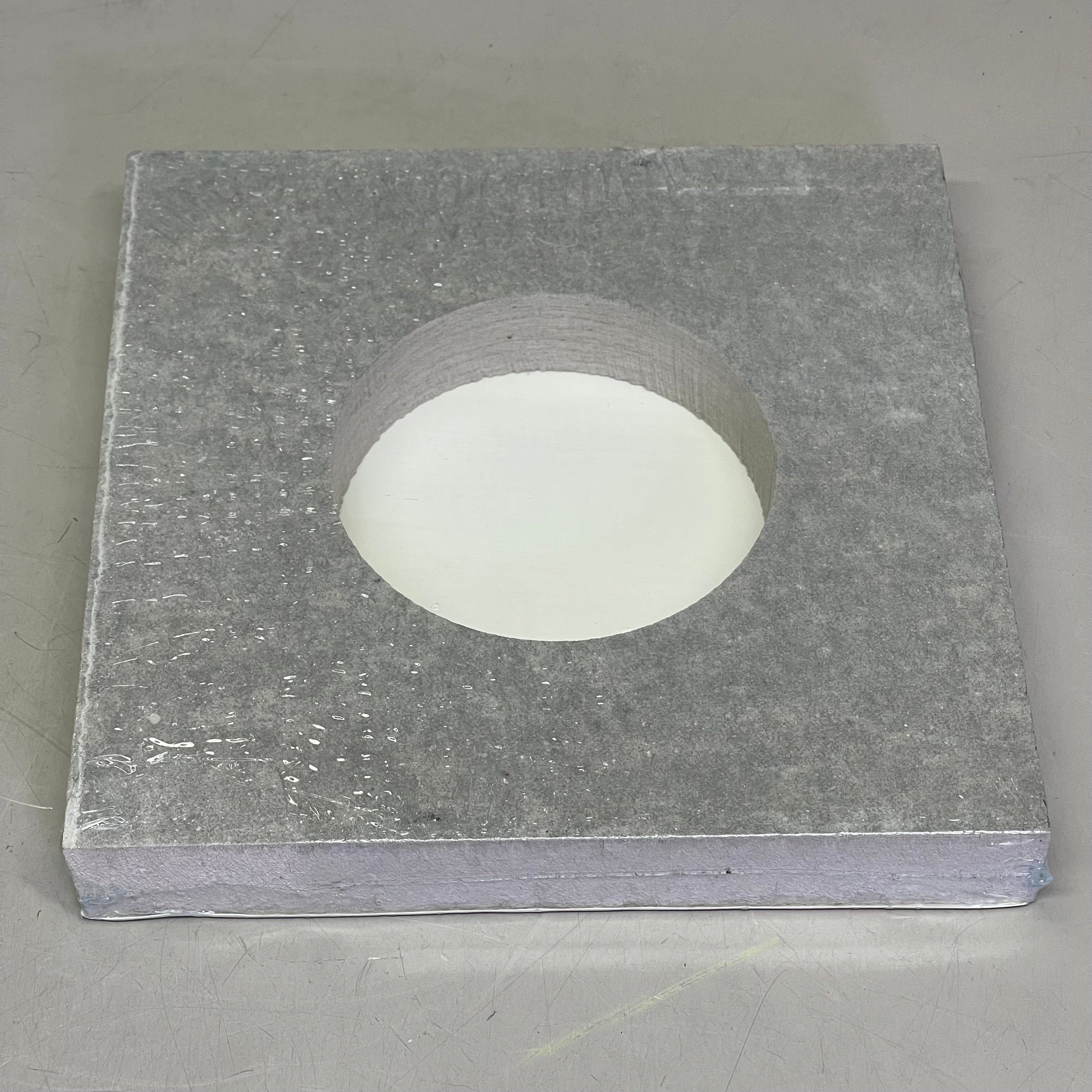 PORTLANDPRODUCTS (10 PACK) Primed Smooth Small Light Block O/D 7.25" x 7.25" x I/D 3-5/8" Grey PPS231LBS