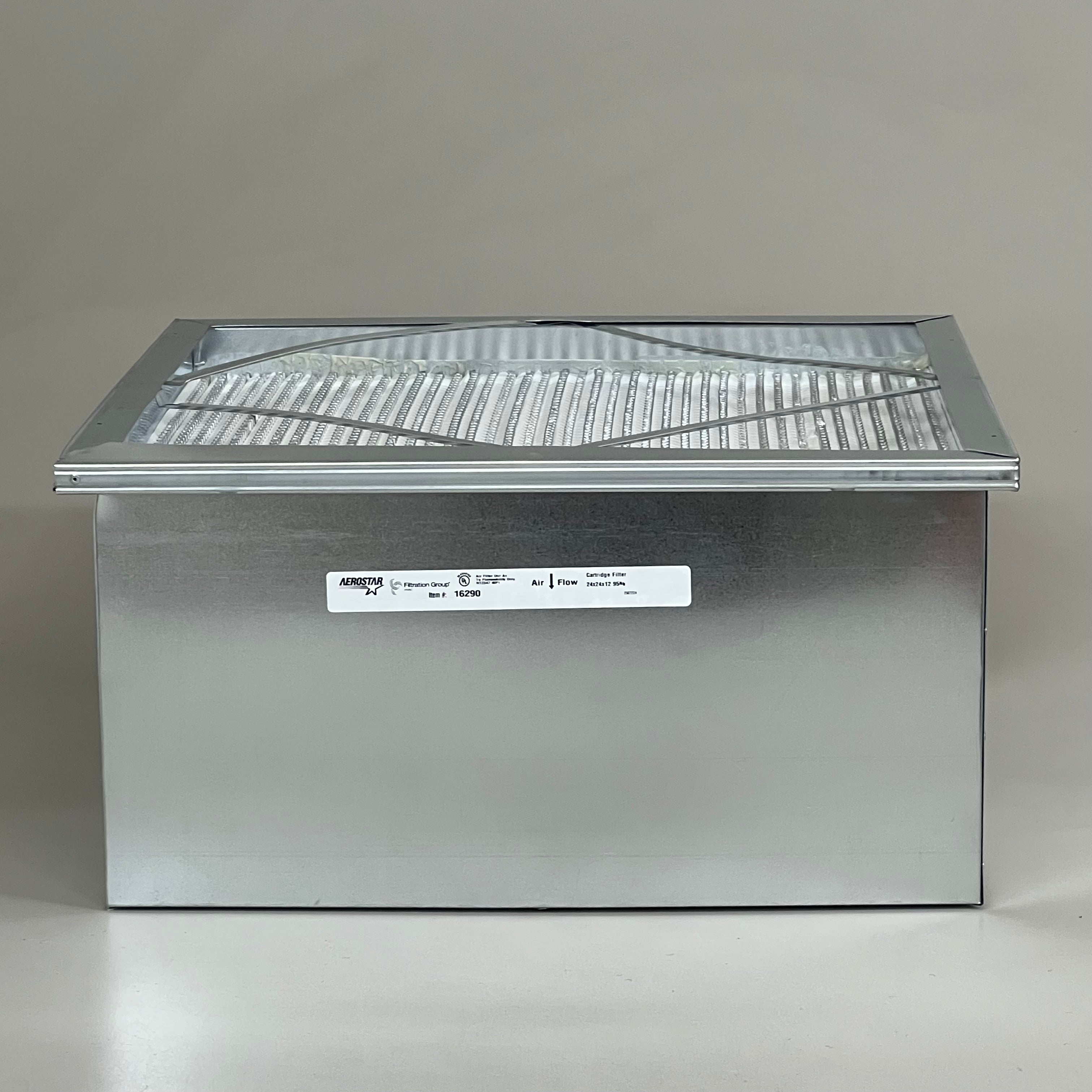 AEROSTAR Cartridge Air Filter W/ Single Header 24"x24"x12" 16290