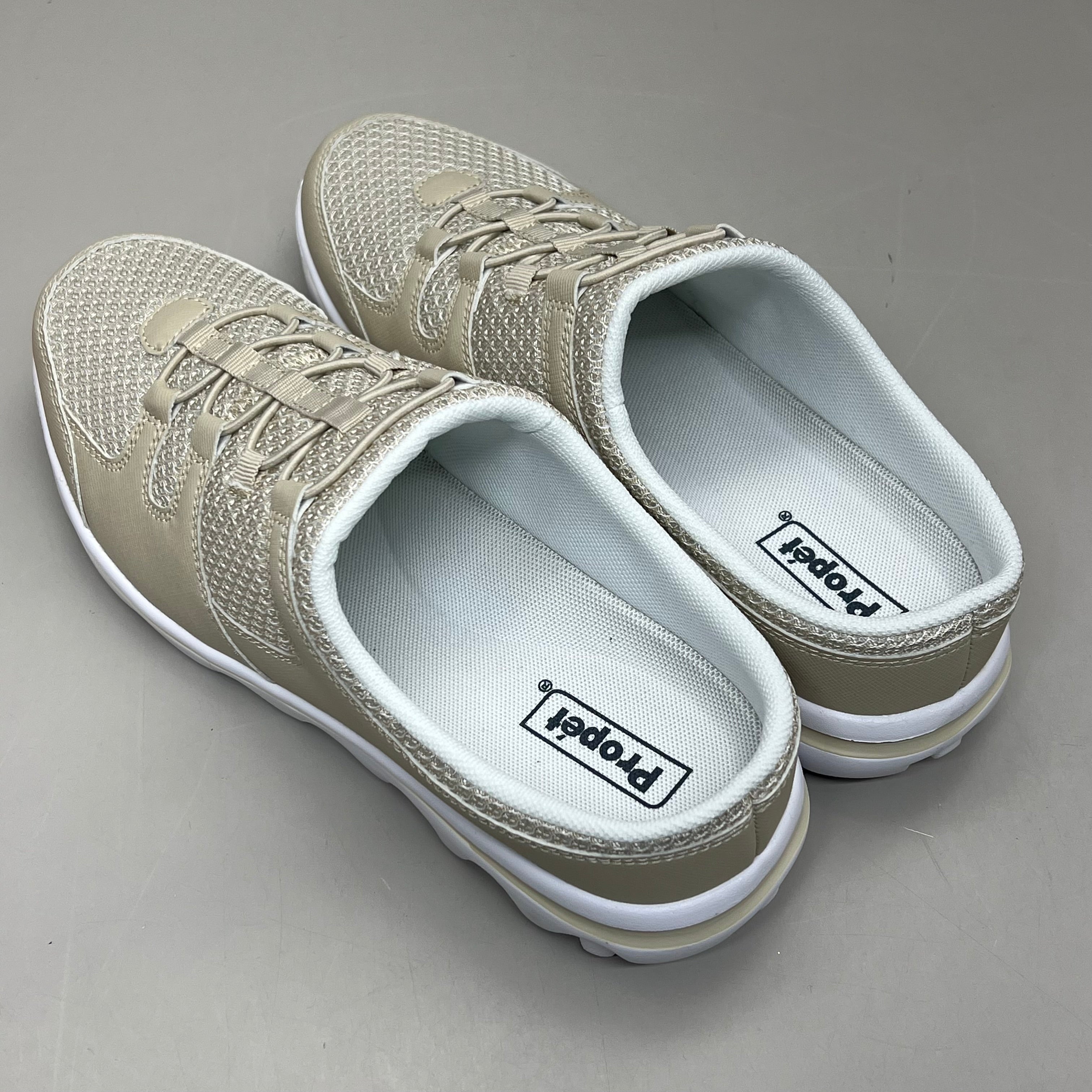 PROPET TravelActiv Slide Breathable 2 Tone Mesh Women's Sz 7.5 X(2E) Sand WAT011MSANX-07H