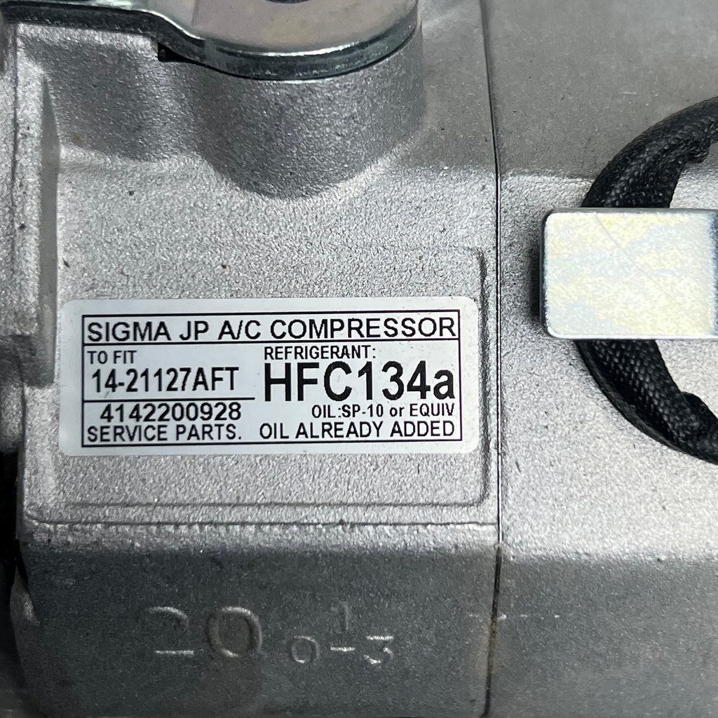 SIGMA RADIATOR JP A/C Compressor 9.5"x7.5"x6.5" Gray HFC134a