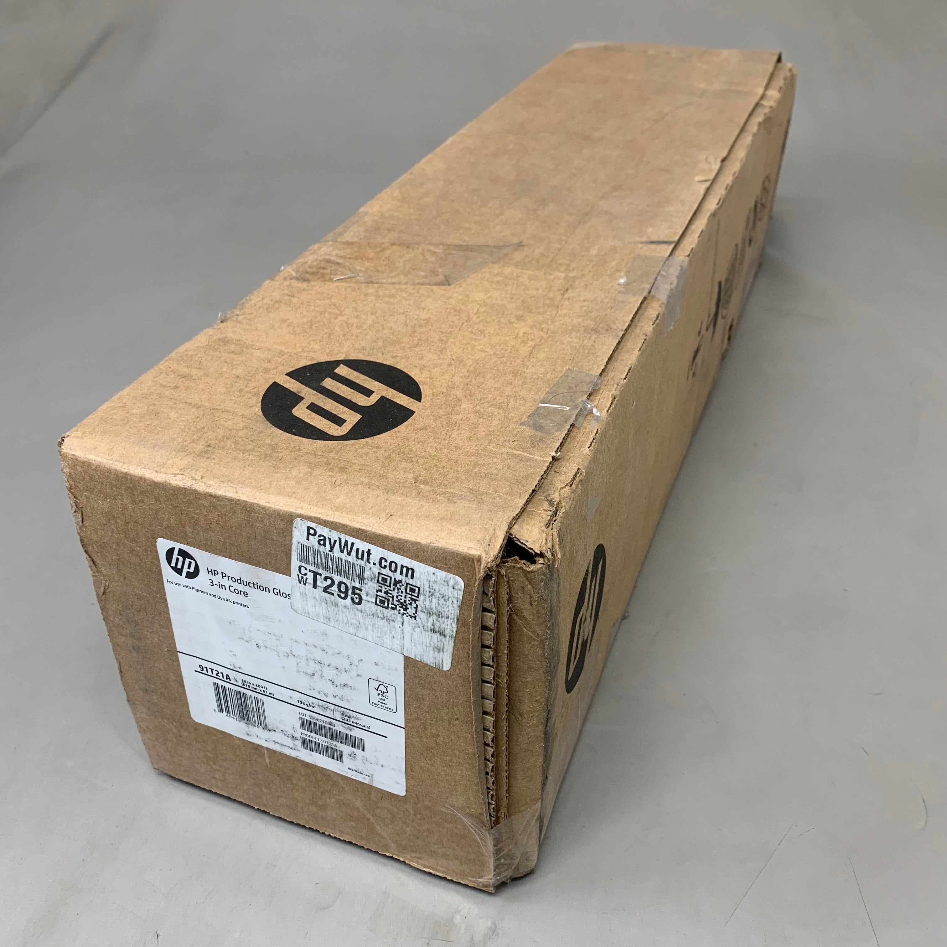 HP  High Production Gloss Photo Paper 3" Core 40"x 200' 91T21A