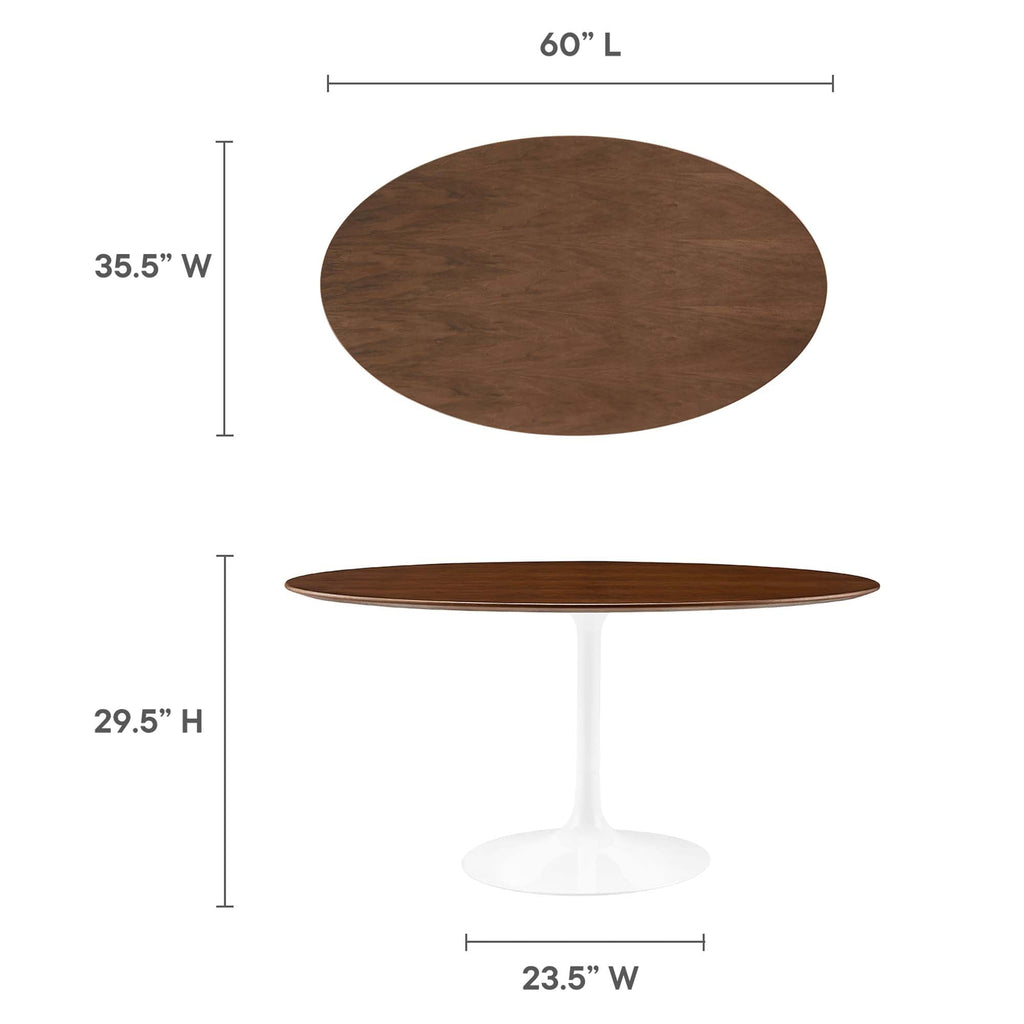 Lippa 60" Oval Wood Dining Table by Modway