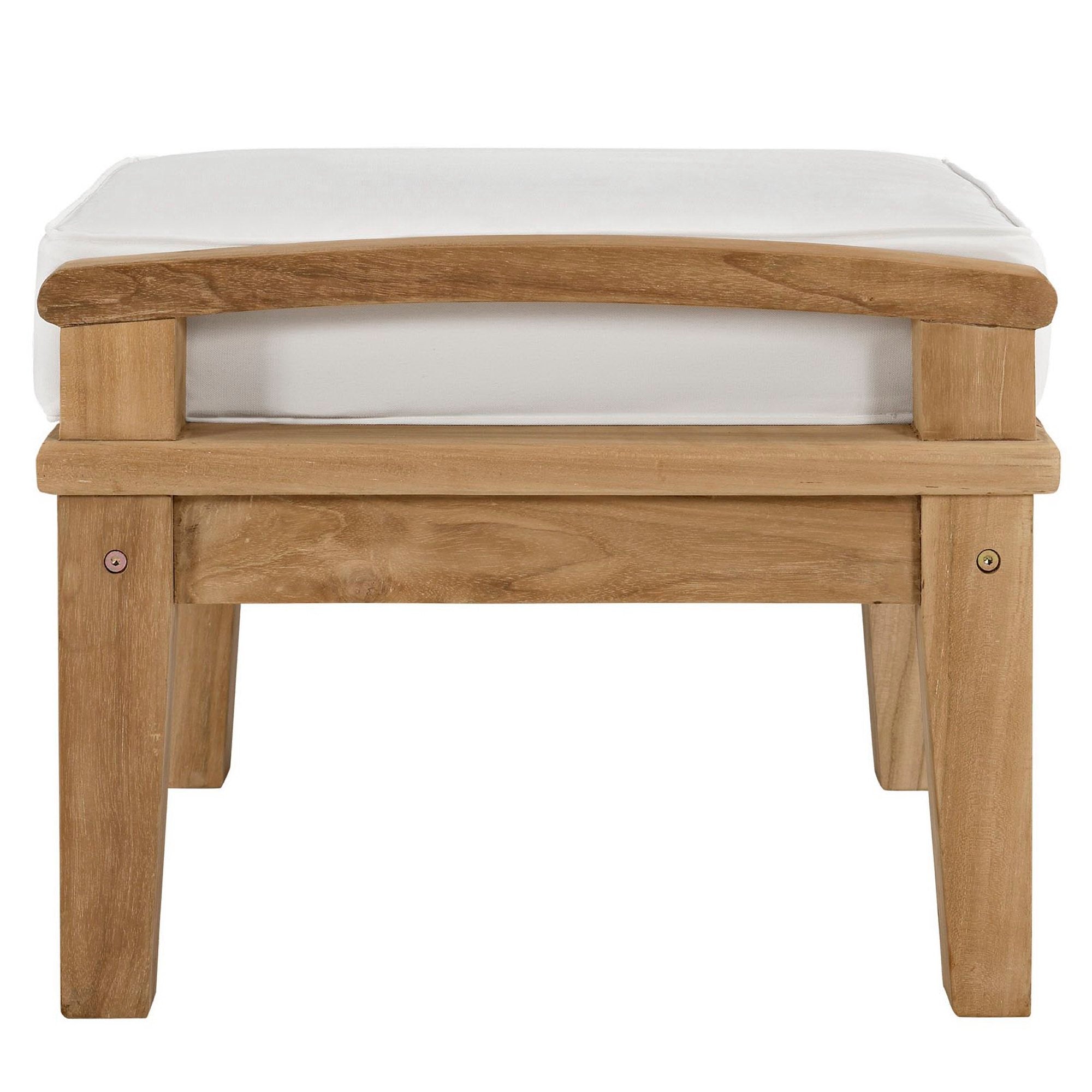 Marina Outdoor Patio Teak Ottoman by Modway