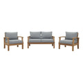 Marina 3 Piece Outdoor Patio Teak Set by Modway