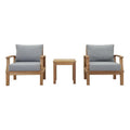Marina 3-Piece Outdoor Patio Teak Set by Modway
