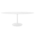 Lippa 78" Oval Faux Marble Dining Table by Modway